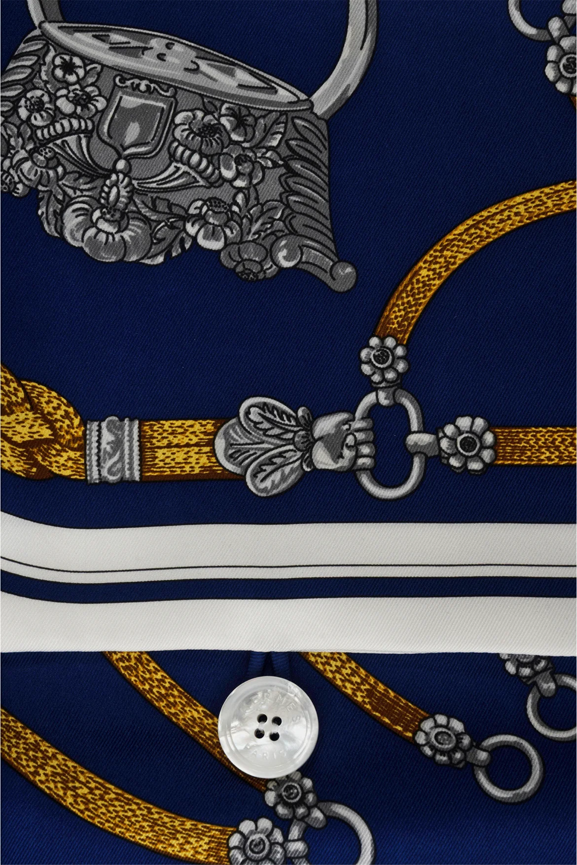 Hermes Relaxed Silk Guacho Print Pouch - Image 4