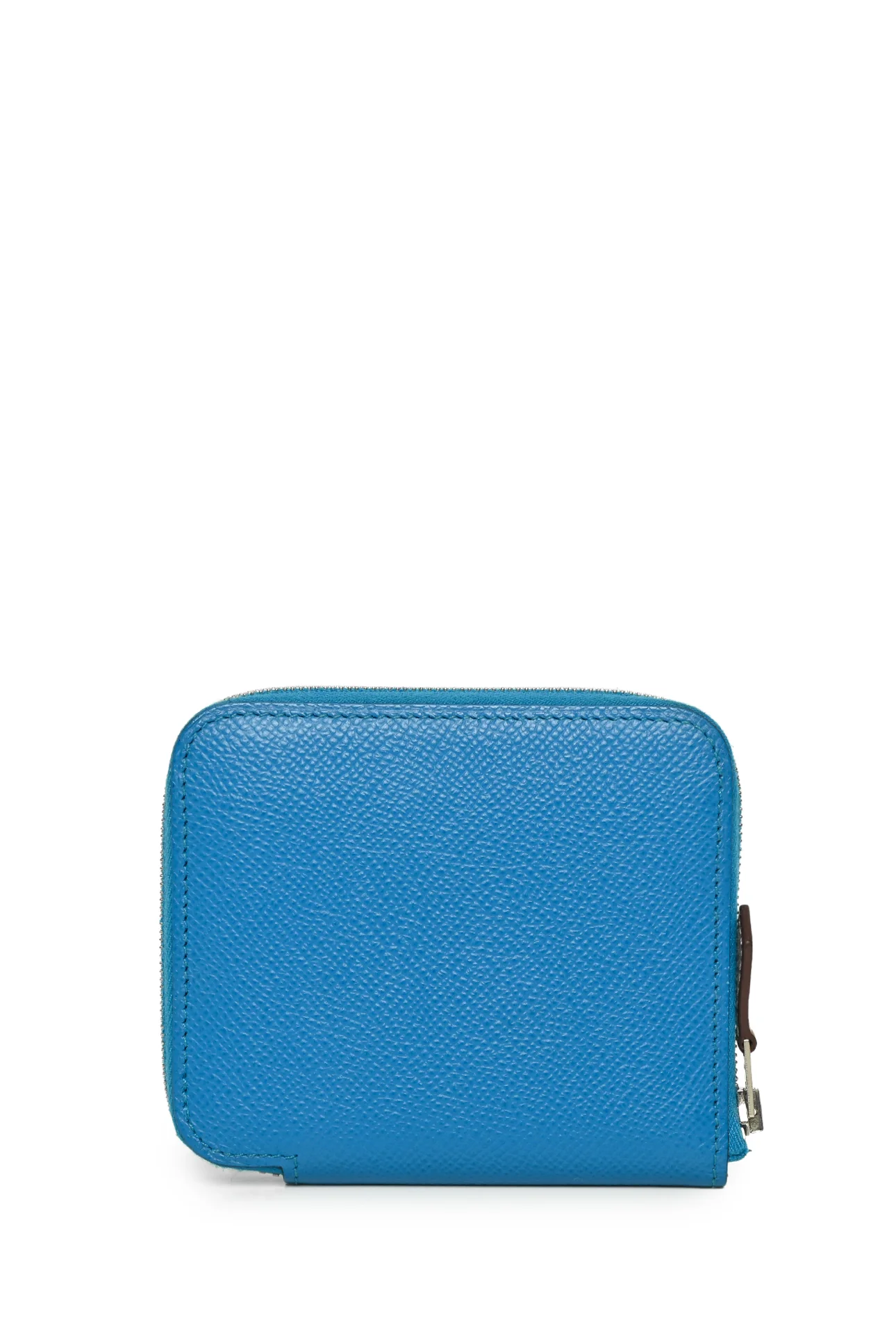 Hermes Silk'In Compact Wallet in Epsom Leather Bleu Zanzibar - Image 2