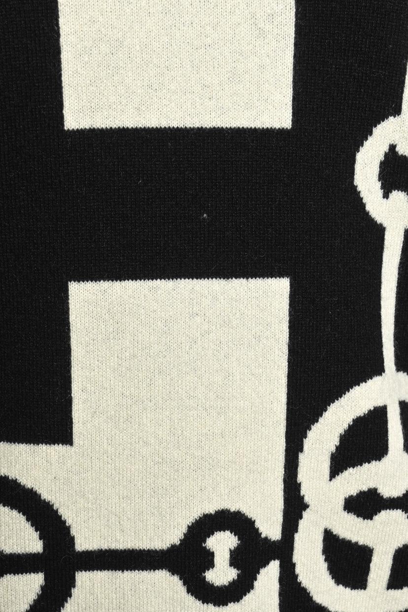 Hermes Size 34 "Cliquetis" Short-Sleeve Sweater - Image 4