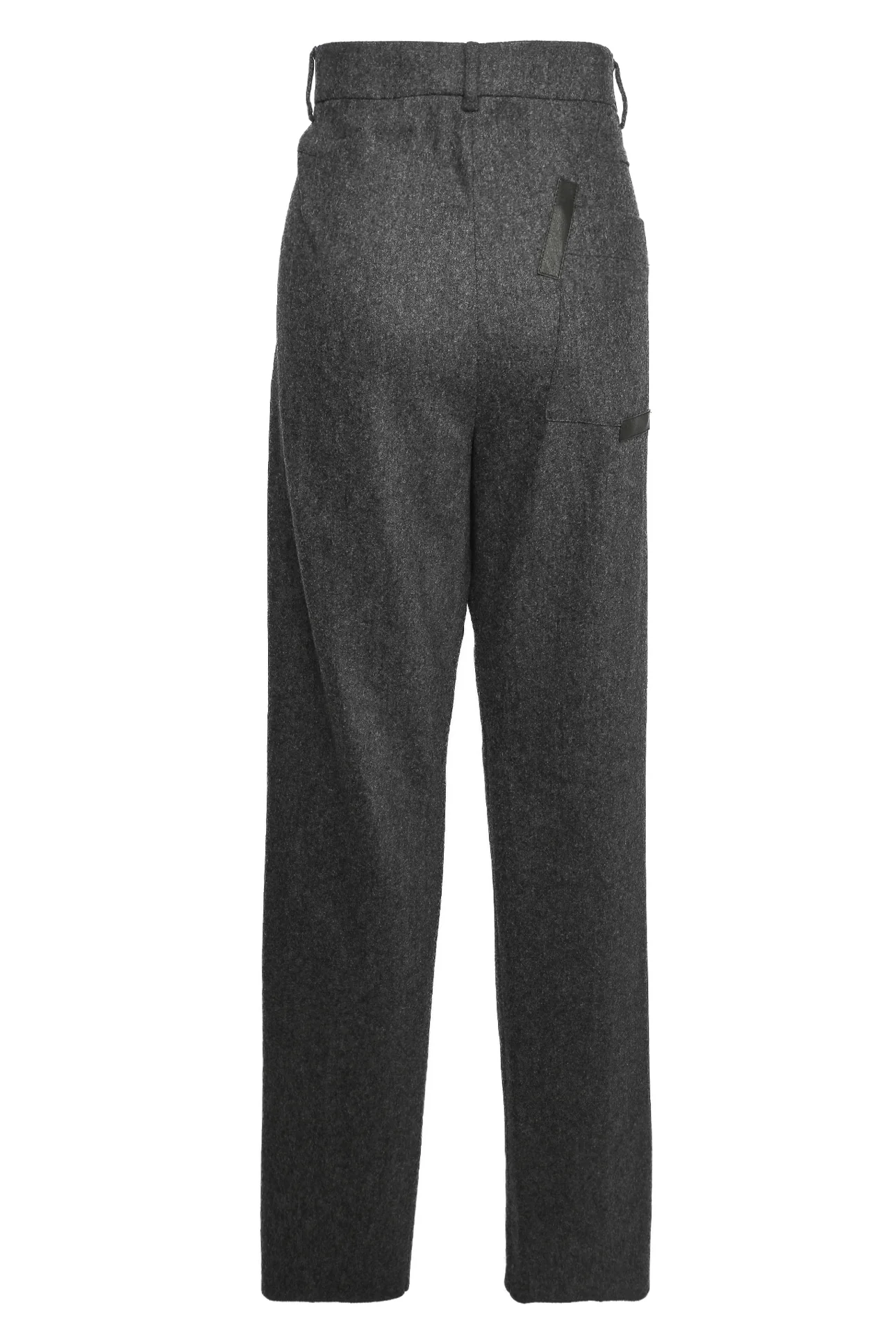 Hermes Size 34 Men's Lambskin Detailed Wool Pants - Image 2