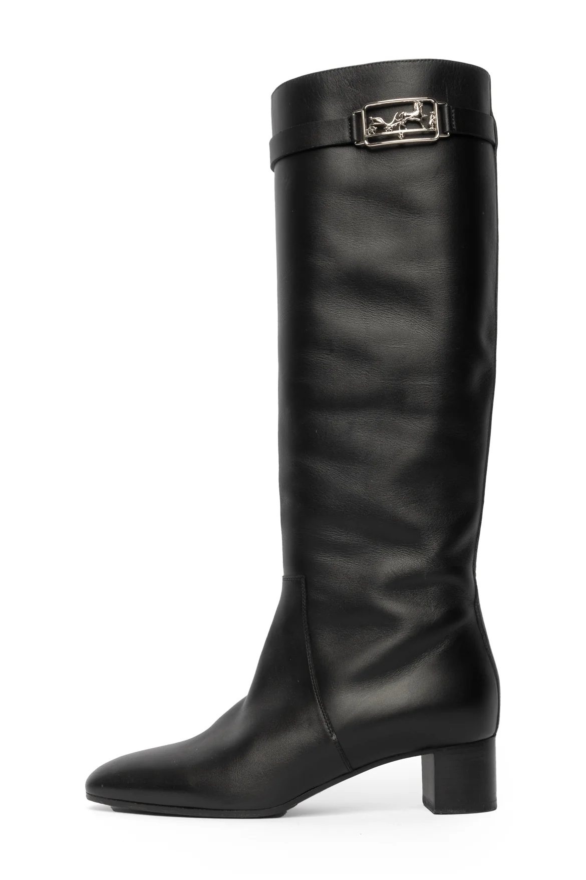 Hermes Size 36 Caleche Buckle Leather Riding Boots - Image 3