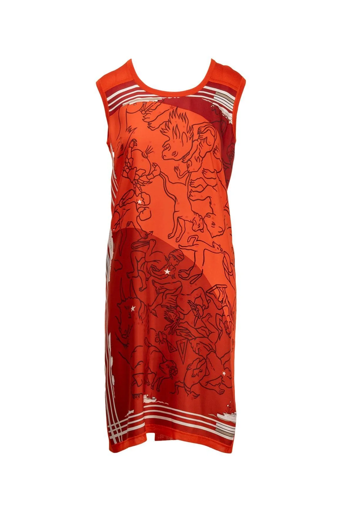 Hermes Size 36 Sans Manches Twillaine Dress