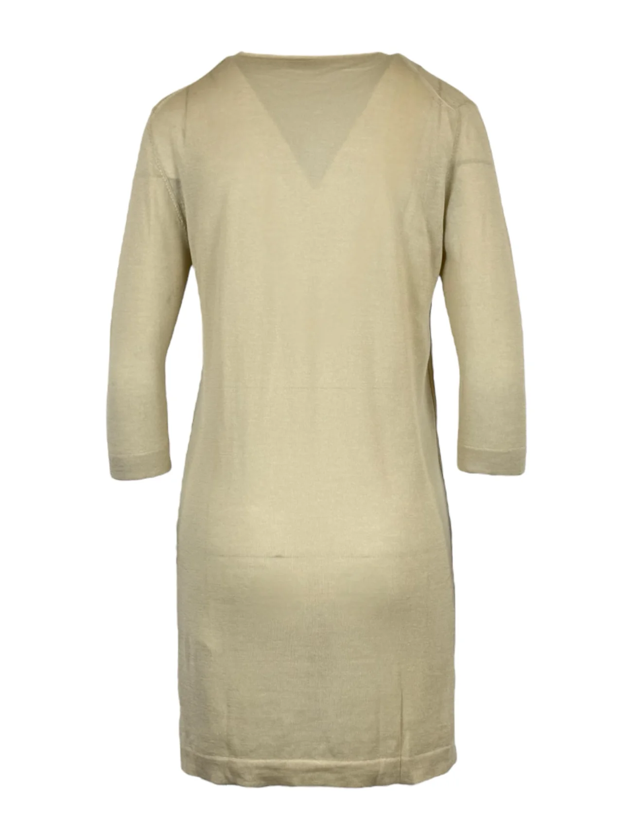 Hermes Size 36 Vintage Thin Cashmere Blend Long V Neck Sweater - Image 2