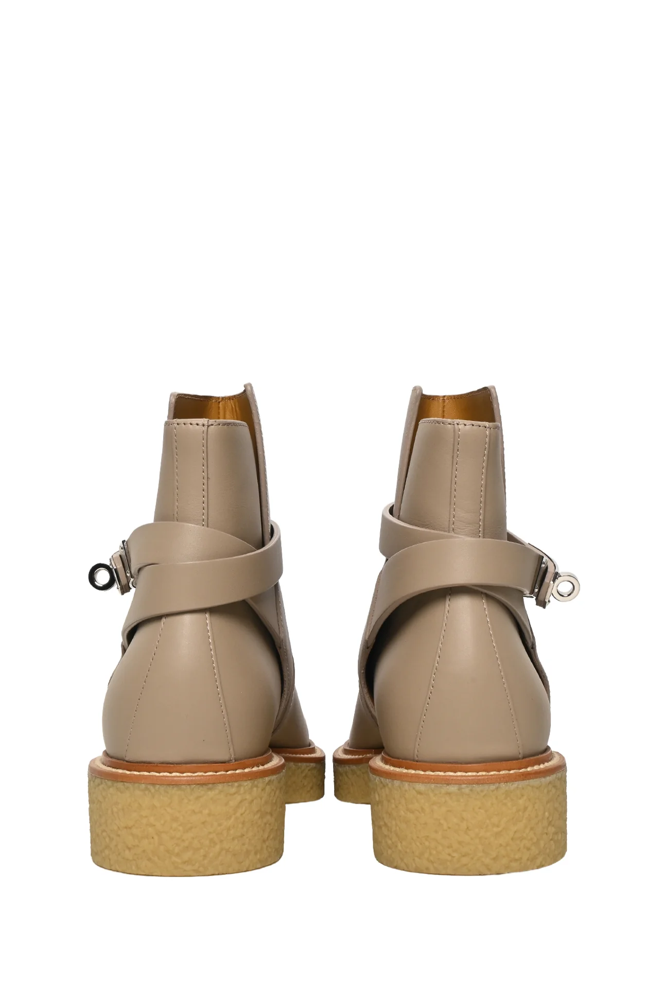 Hermes Size 38.5 Calfskin History Ankle Boots - Image 4
