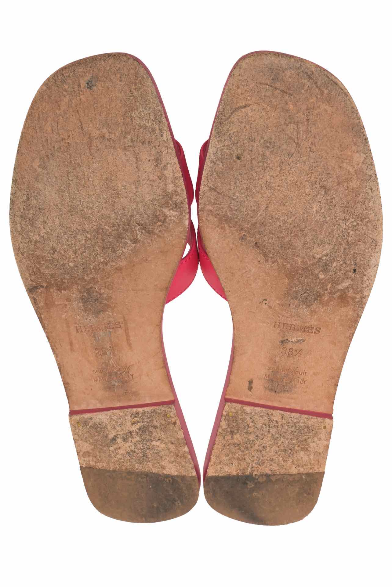Hermes Size 38.5 Oran Sandals - Image 6