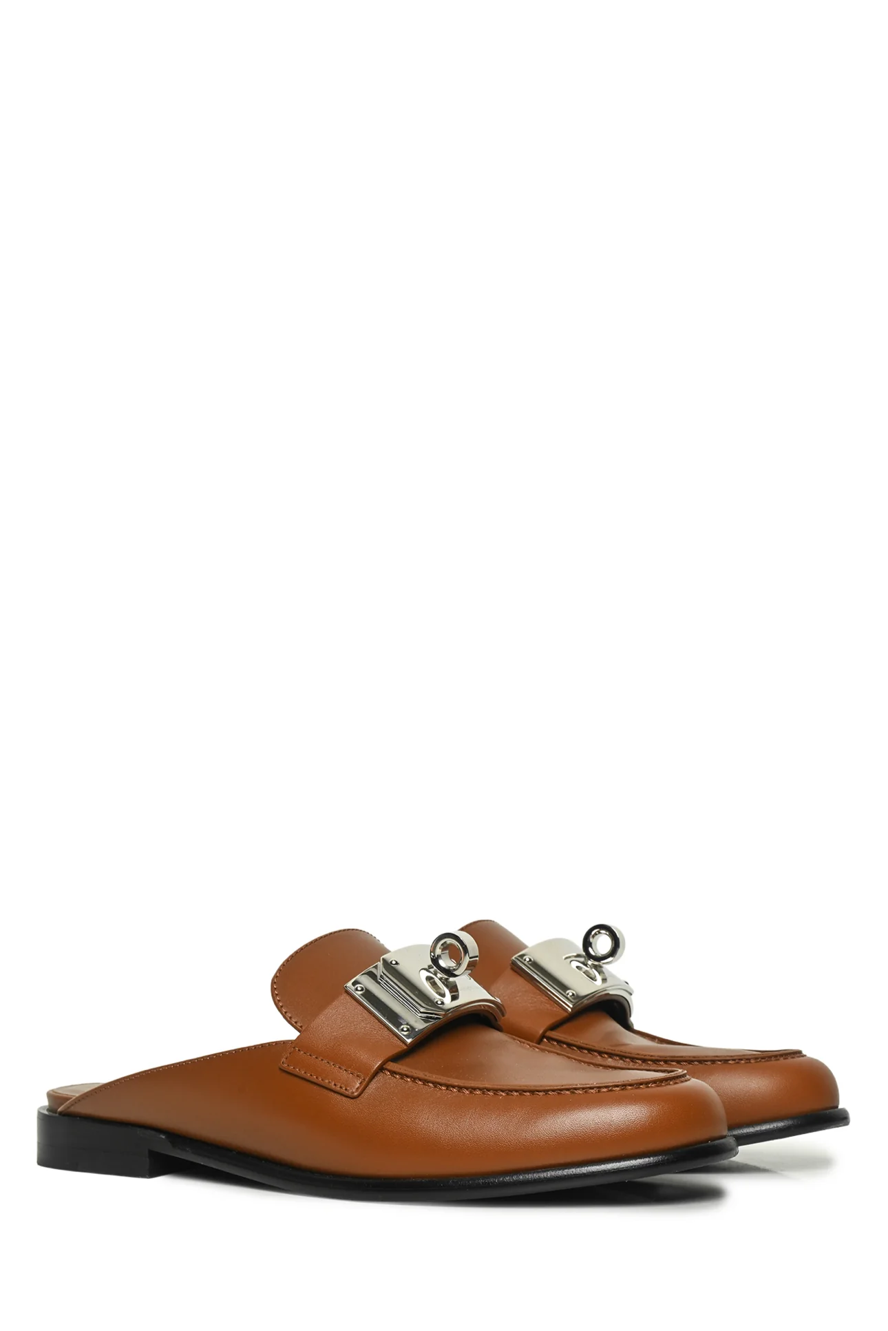 Hermes Size 38 Lota Mules - Image 2