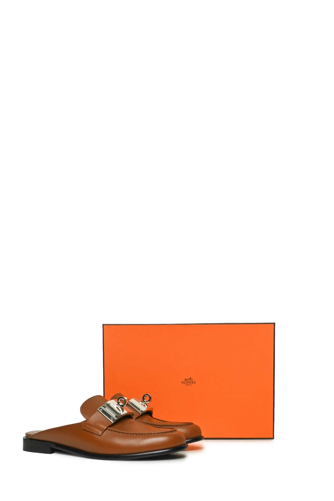 Hermes Size 38 Lota Mules - Image 9