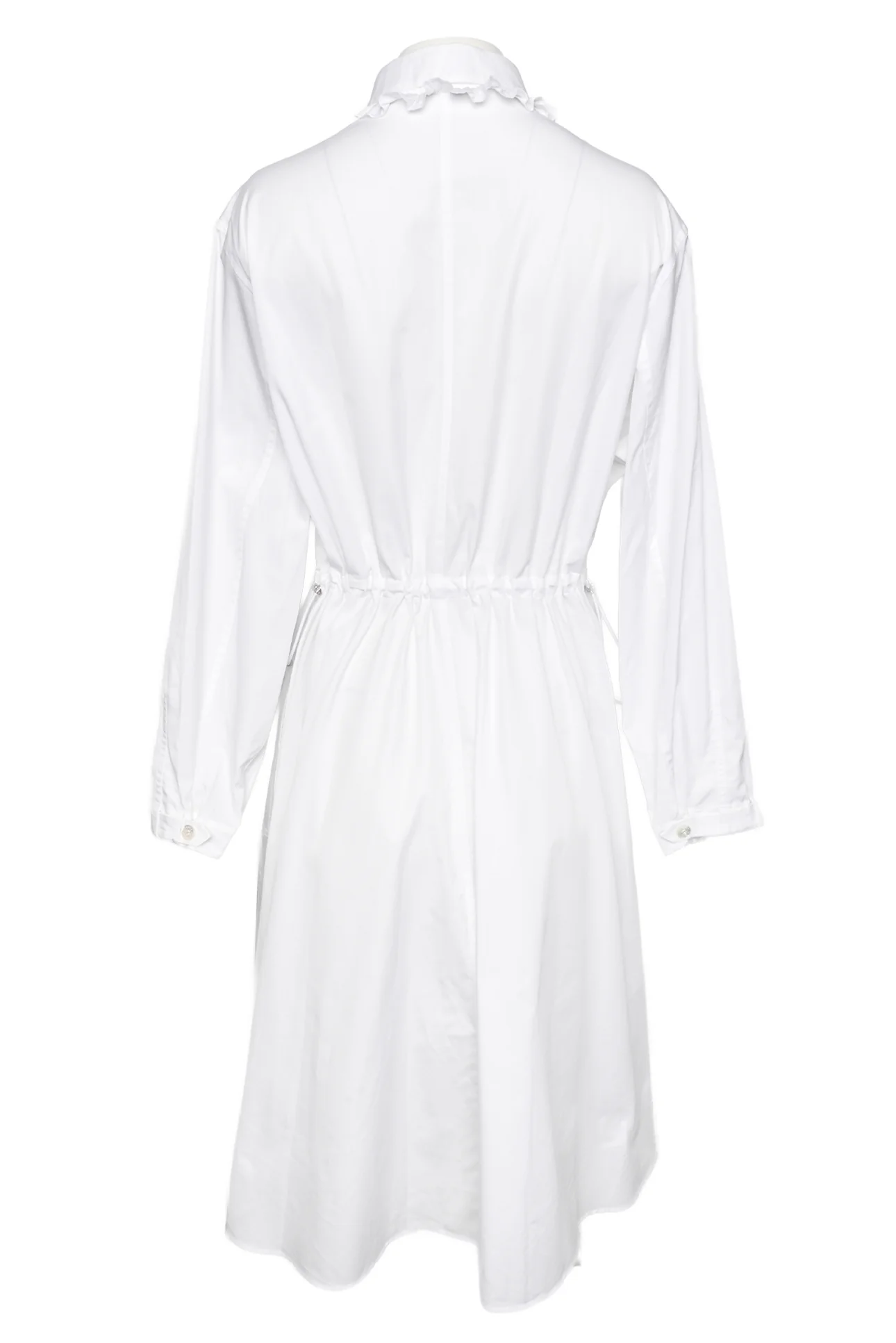 Hermes Size 4 Cotton Zip Cinched Midi Dress - Image 2
