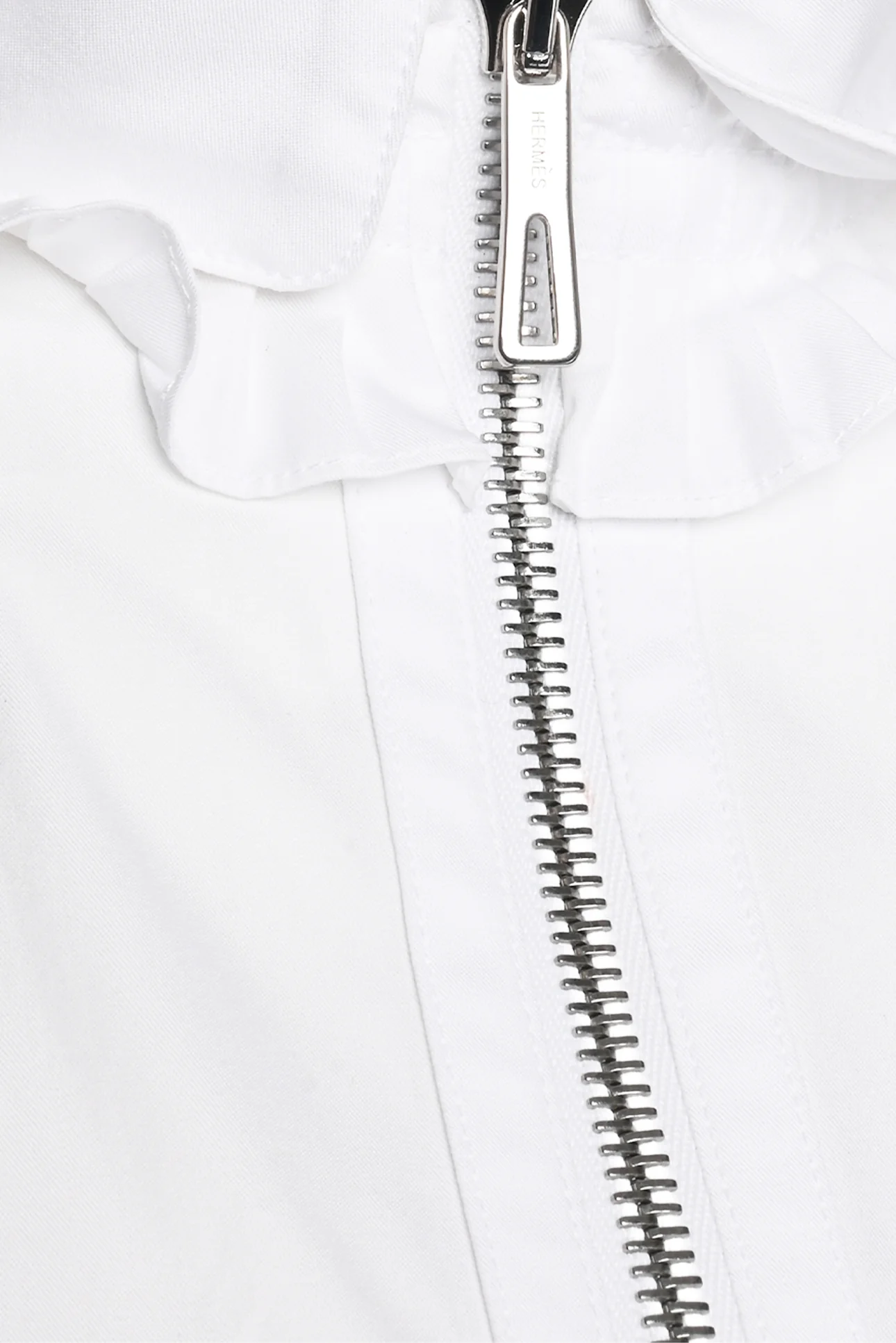 Hermes Size 4 Cotton Zip Cinched Midi Dress - Image 3