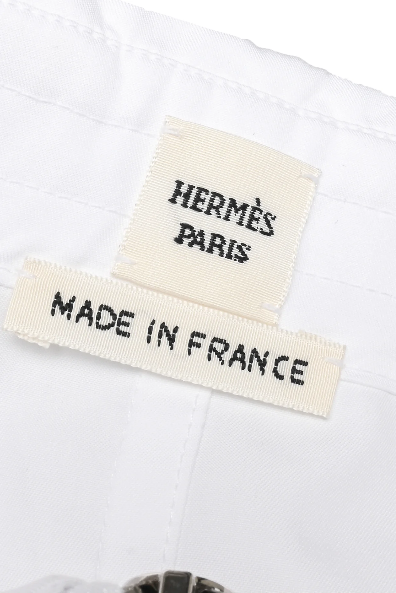 Hermes Size 4 Cotton Zip Cinched Midi Dress - Image 4