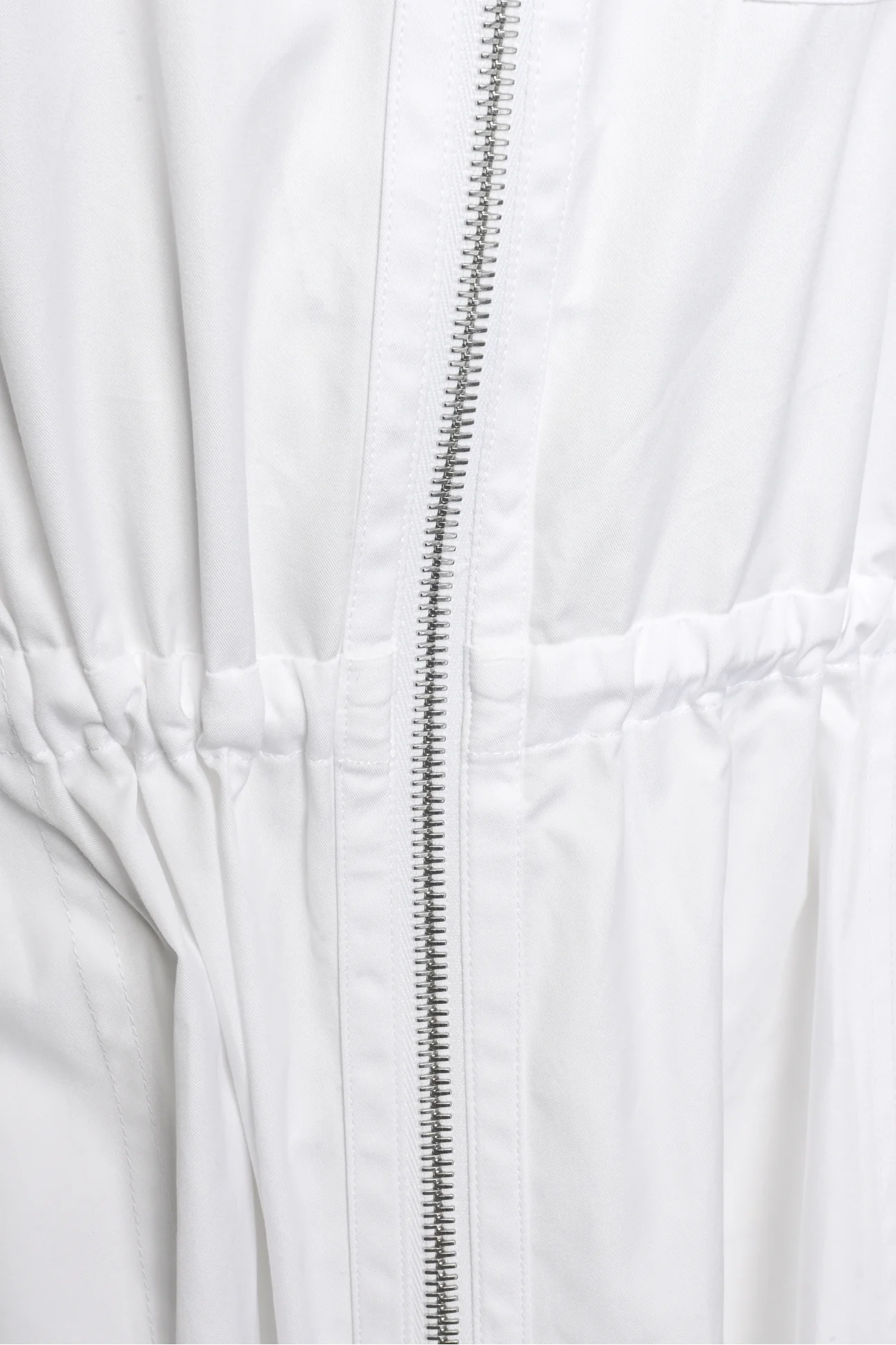 Hermes Size 4 Cotton Zip Cinched Midi Dress - Image 5