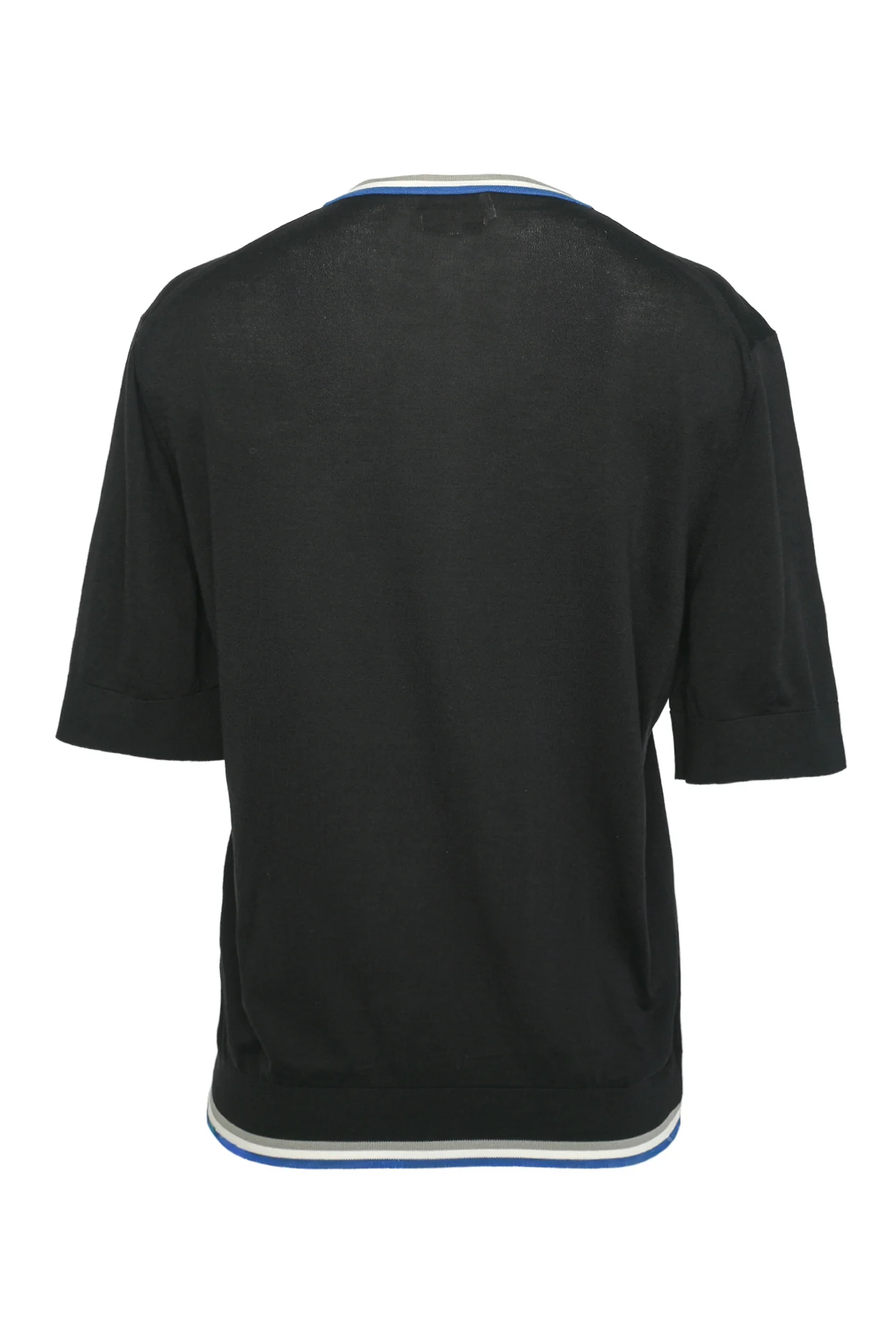 Hermes Size M Men's "Rayures & Twist" Crewneck Short Sleeve Sweater - Image 2