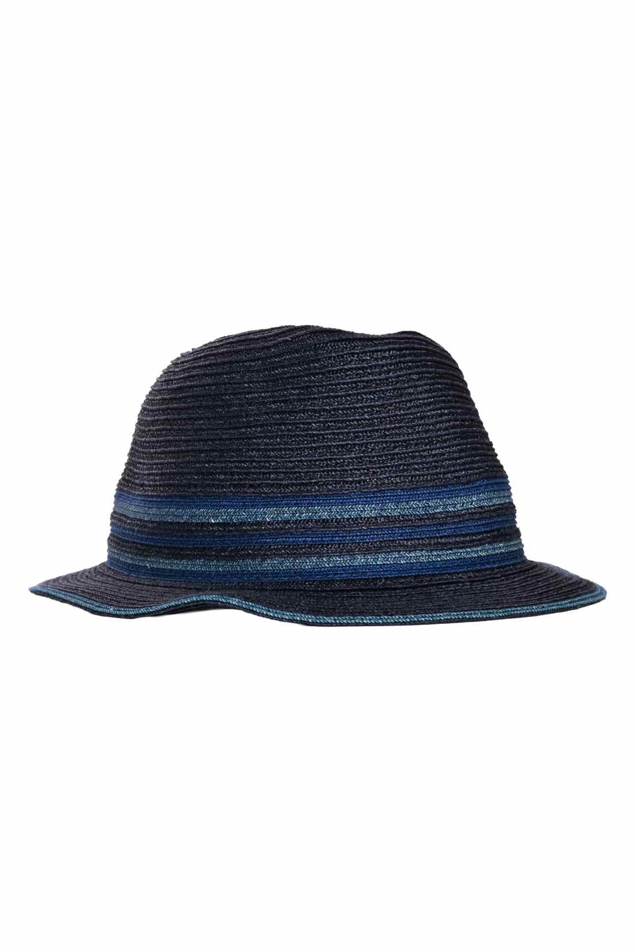 Hermes Size XL Striped Detail Hemp Claudio Hat - Image 2