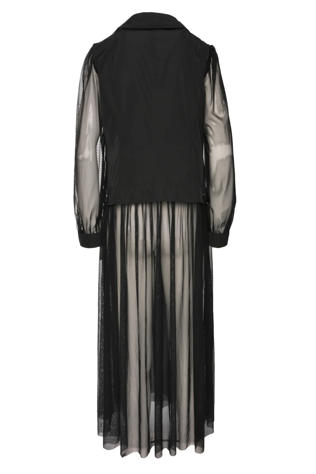 Herno Size 44 Semi Sheer Biker Style Coat - Image 2