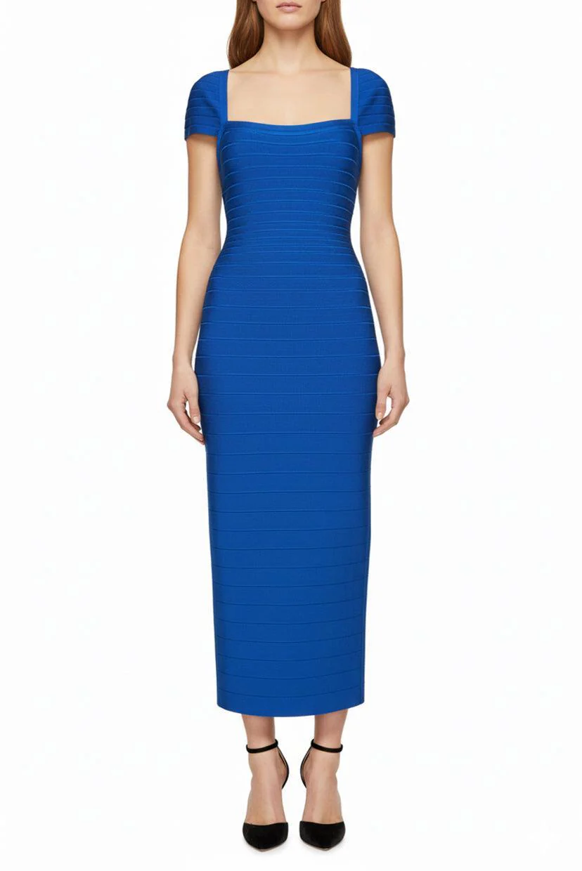 Herve Leger Size L Midi Bandage Dress - Image 2
