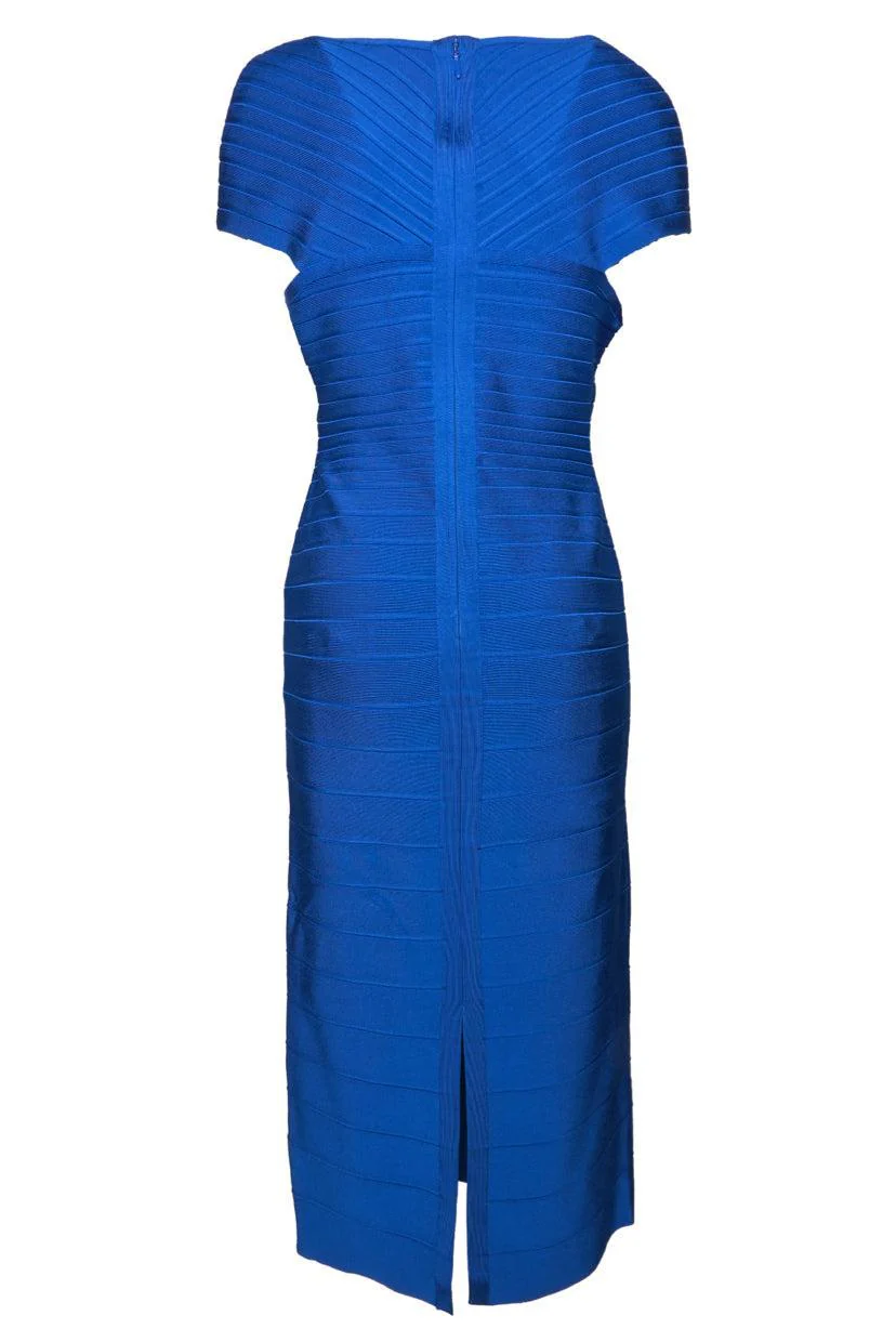 Herve Leger Size L Midi Bandage Dress - Image 3