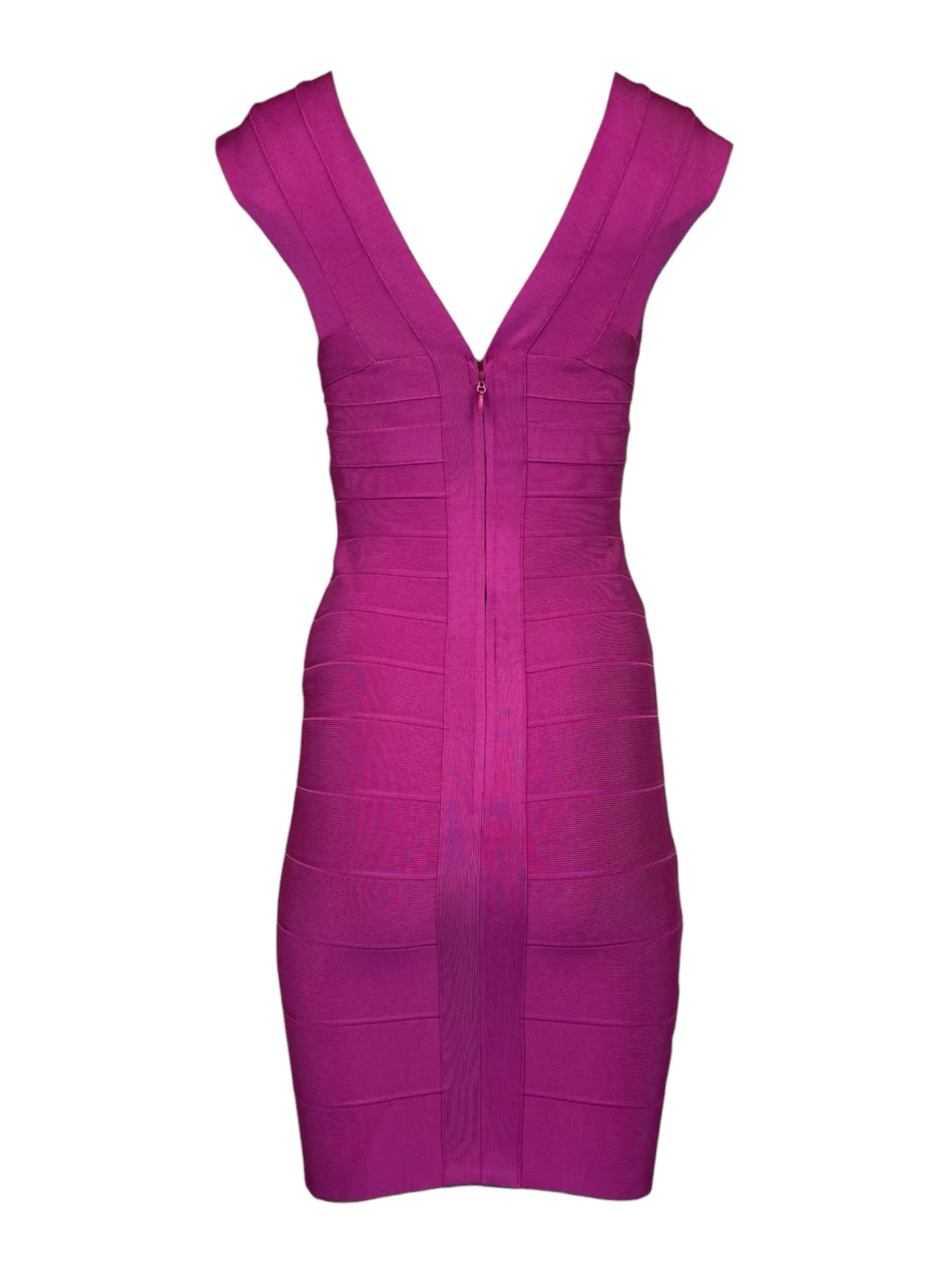 Herve Leger Size M Bandage V Neck Dress - Image 2