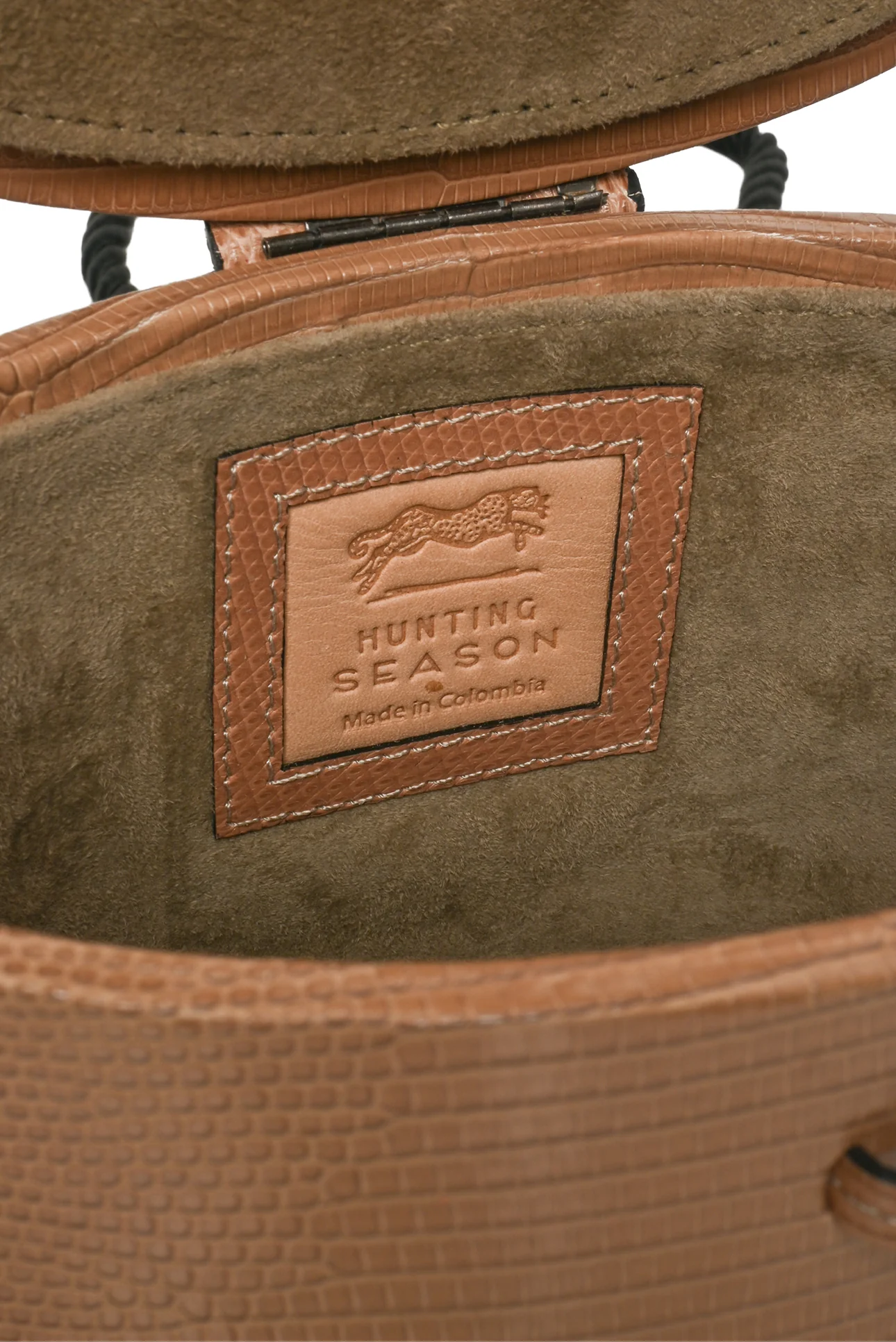 Hunting Season Lizard Leather Trunk Bag - Image 5
