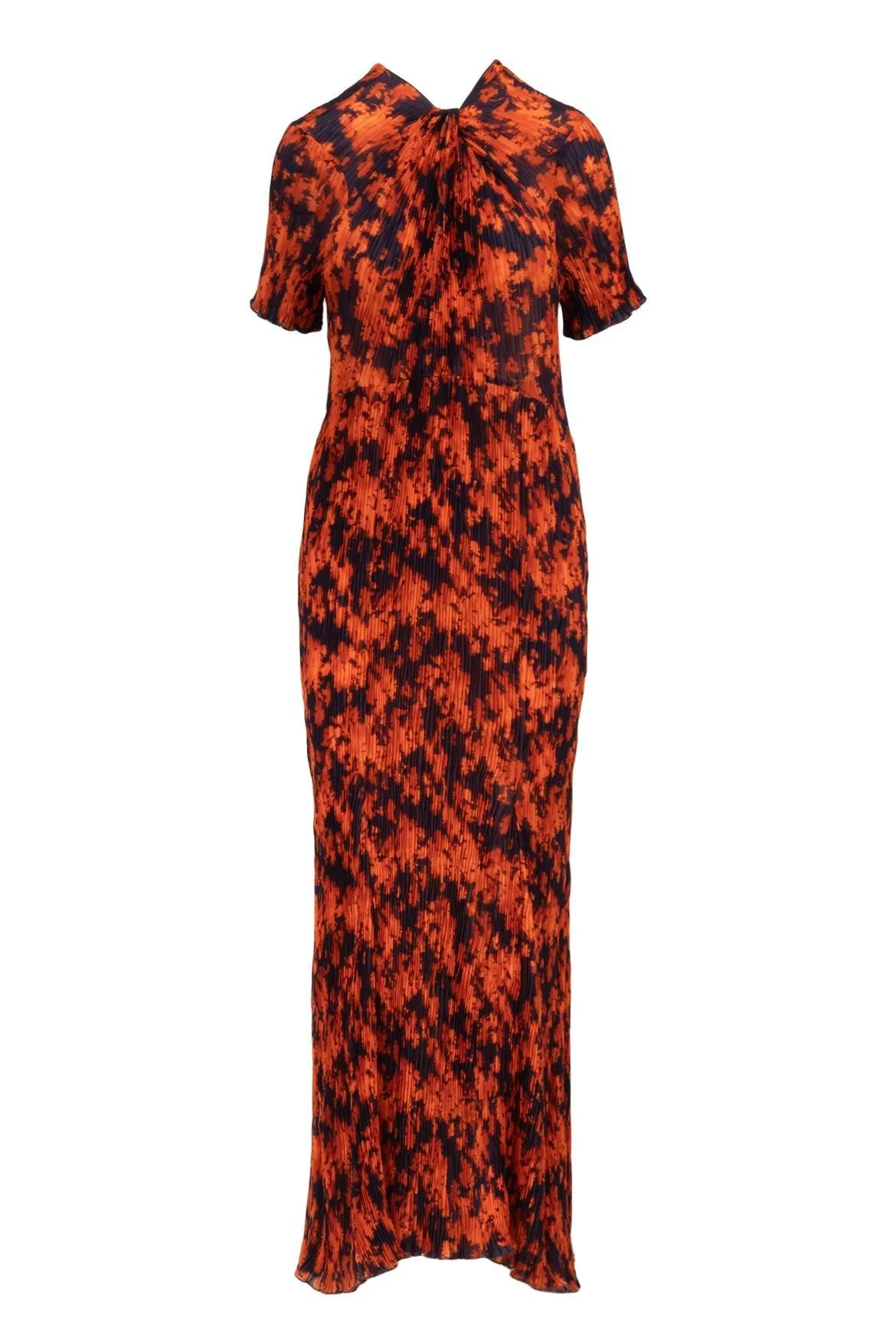 INSAHDE Size M Pleated Floral Dress