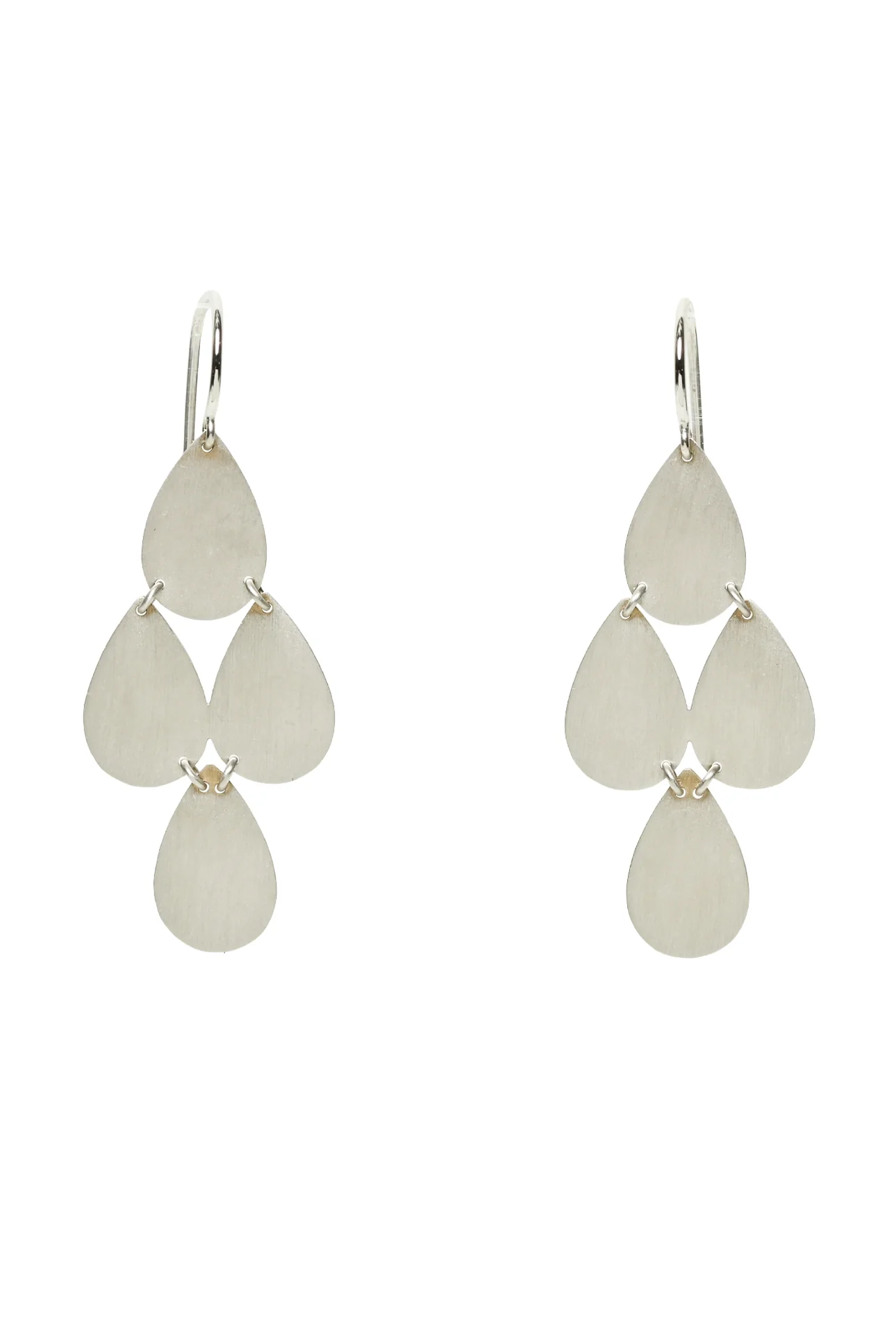 Irene Neuwirth 18K White Gold Four Drop Chandelier Earrings