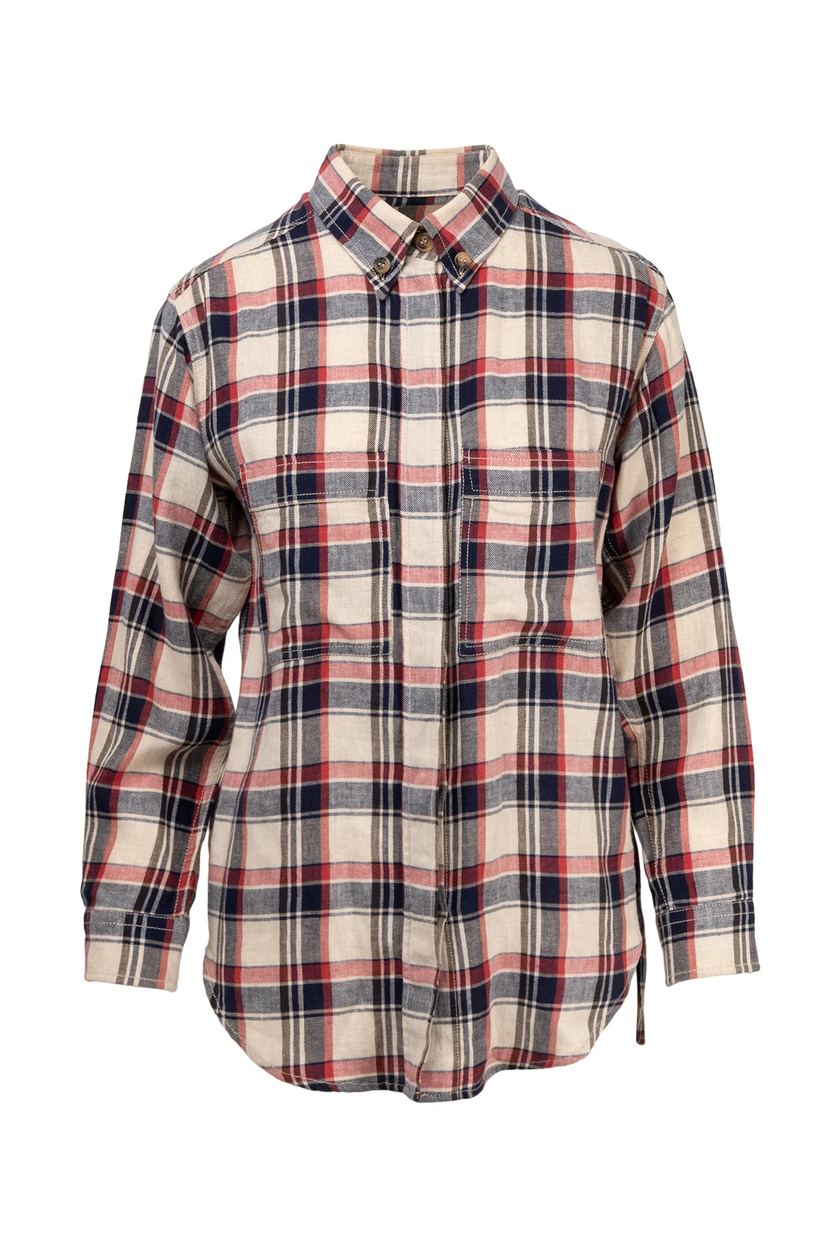 Isabel Marant Etoile Size 36 Plaid Shirt