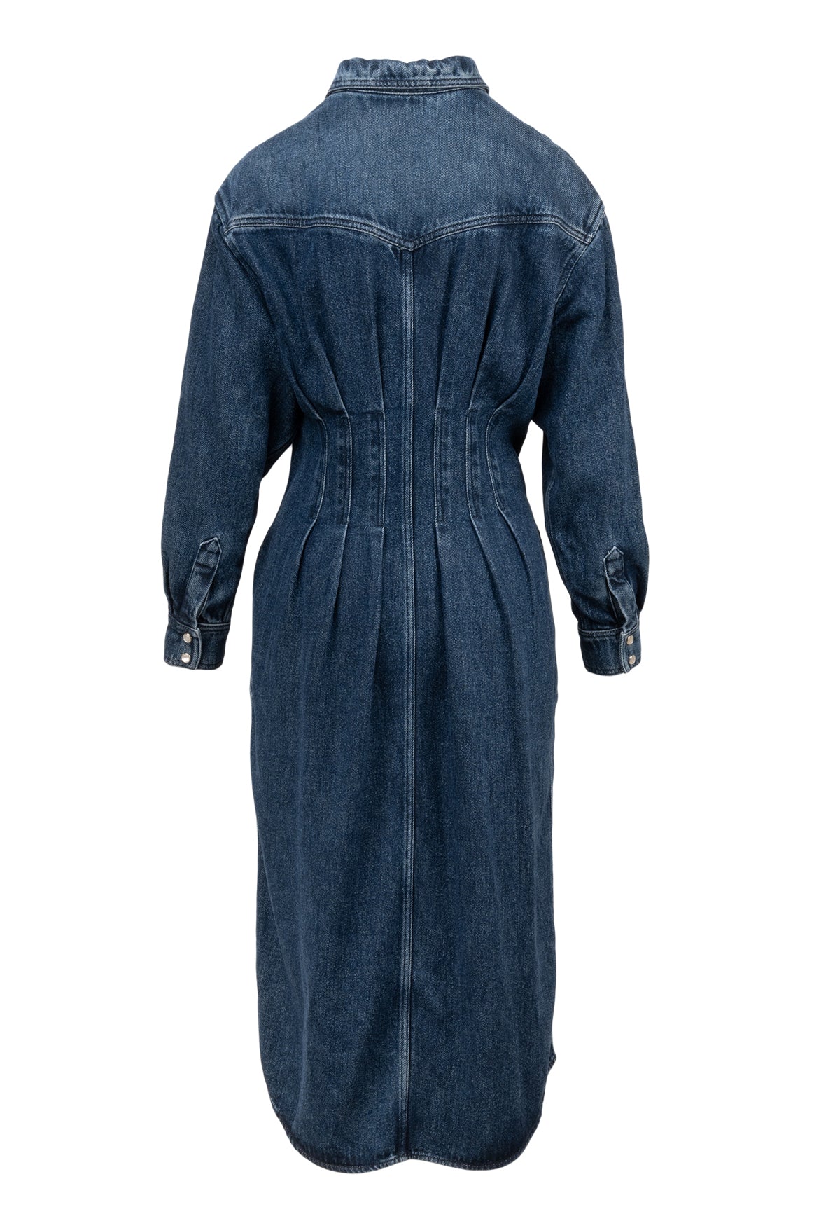 Isabel Marant Etoile Size 38 Tomia Denim Midi Dress - Image 2
