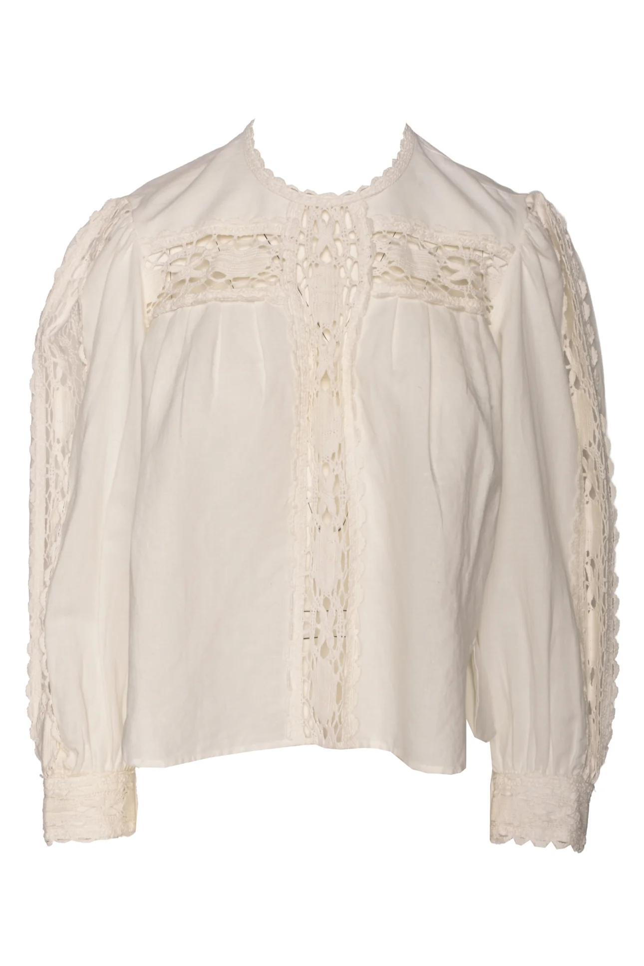 Isabel Marant Etoile Size 38 Valmira Lace Inset Tops