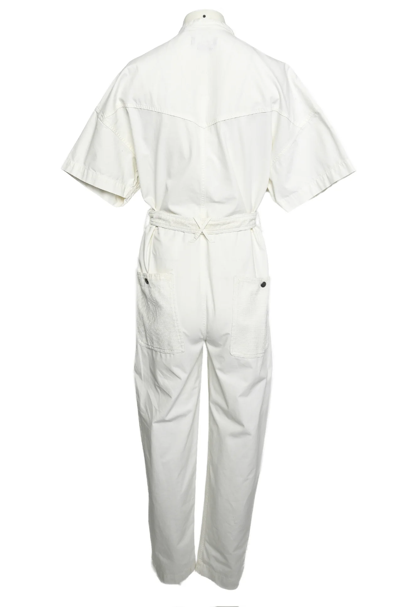 Isabel Marant Size 36 Knit Pockets Short Sleeve Jumpsuit - Image 2
