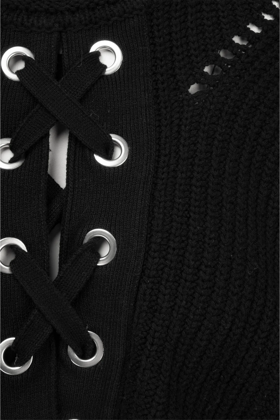 Isabel Marant Size 36 Lace Up Knit Sweater - Image 3