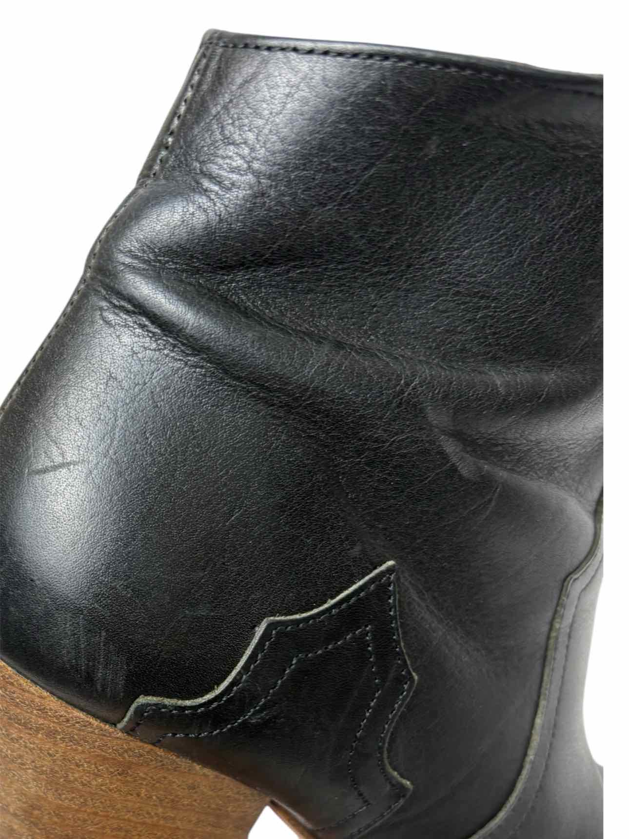 Isabel Marant Size 37 Leather Western Ankle Boots - Image 8