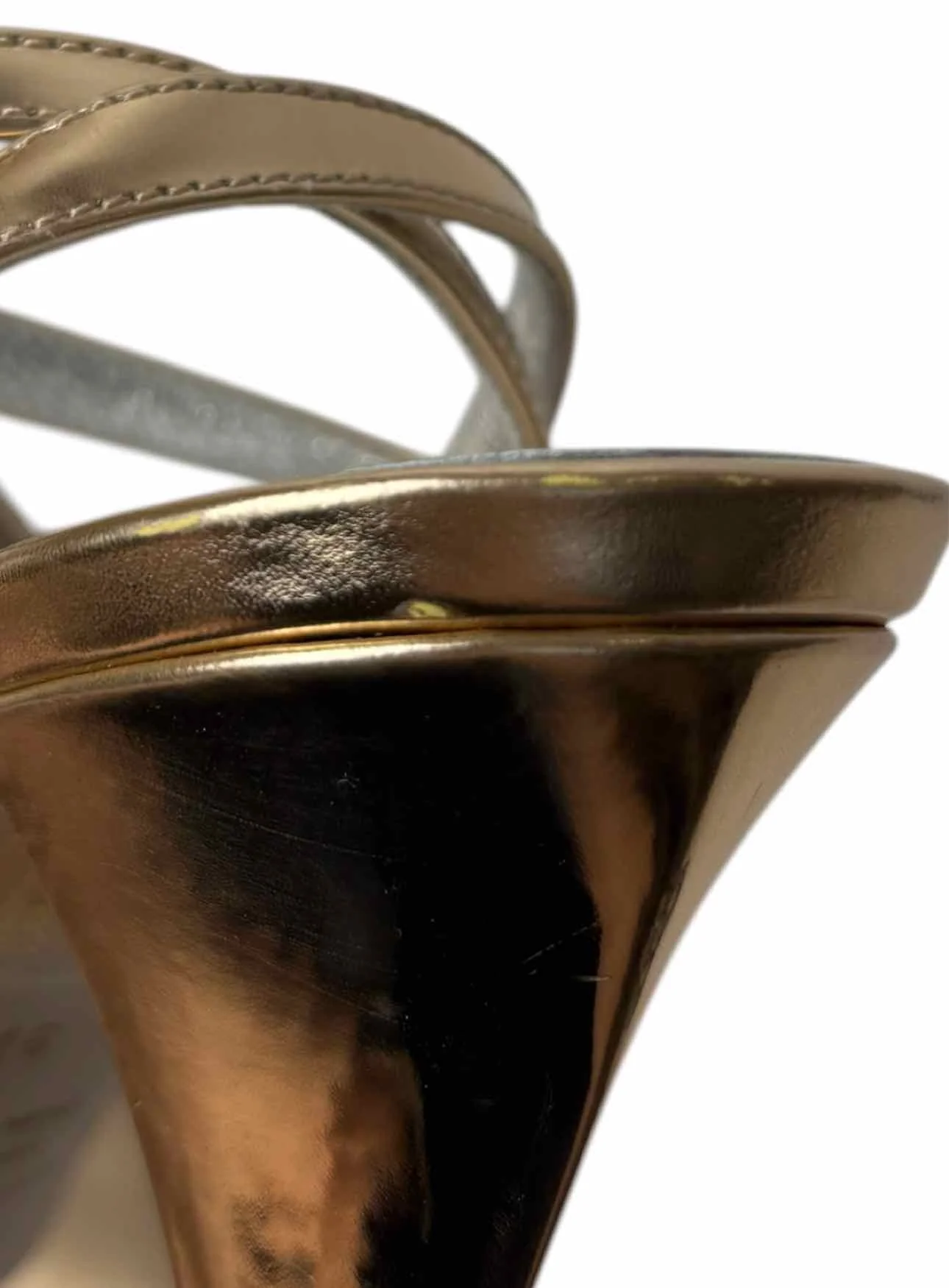 Isabel Marant Size 37 Metallic Bow Story Leather Sandals - Image 8