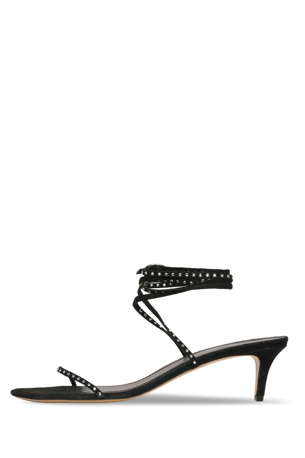 Isabel Marant Size 41 Crystal Embellished Suede Sandals - Image 2