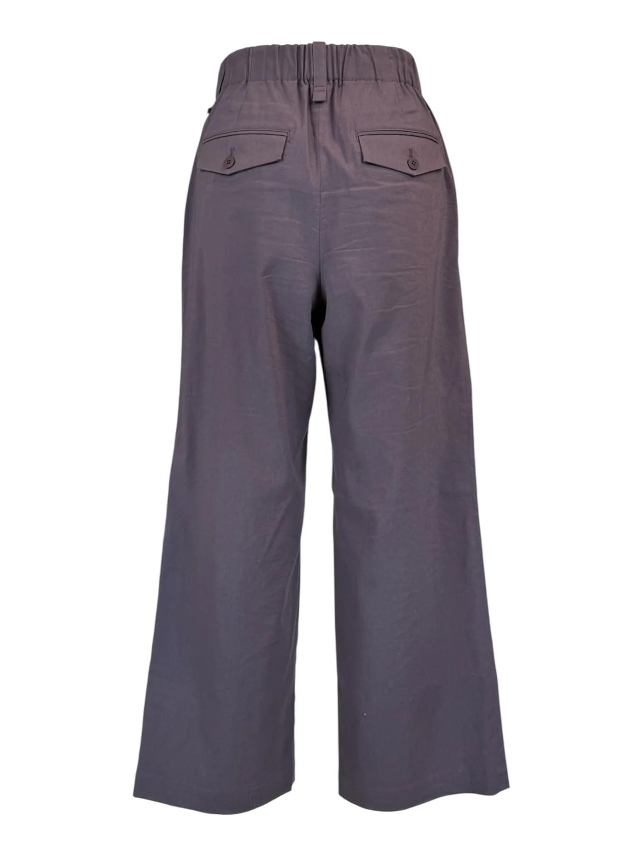 Issey Miyake Size 1 Pleated Wide Leg Cropped  Pants - Image 2