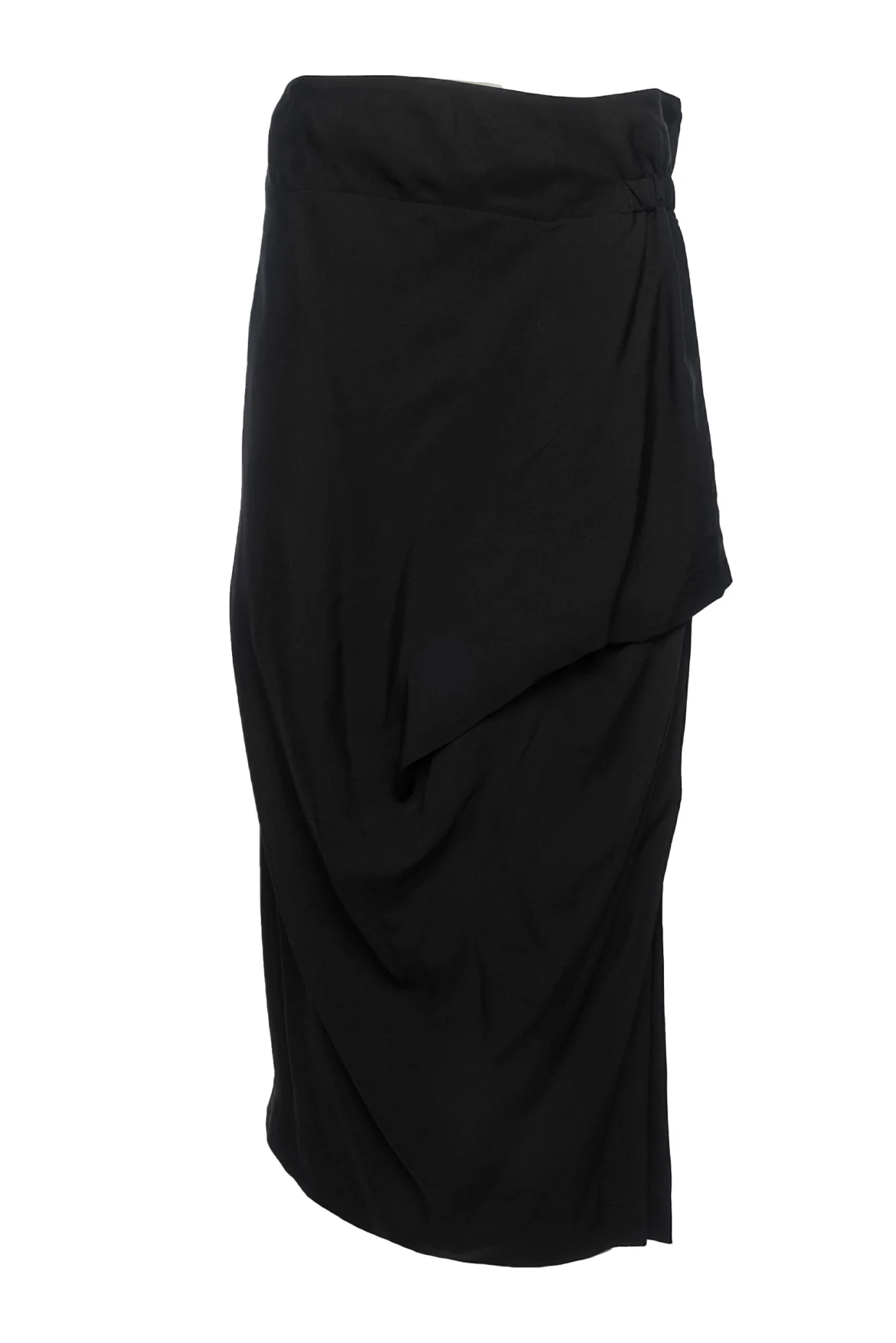 Issey Miyake Size 2 Black Midi Skirt