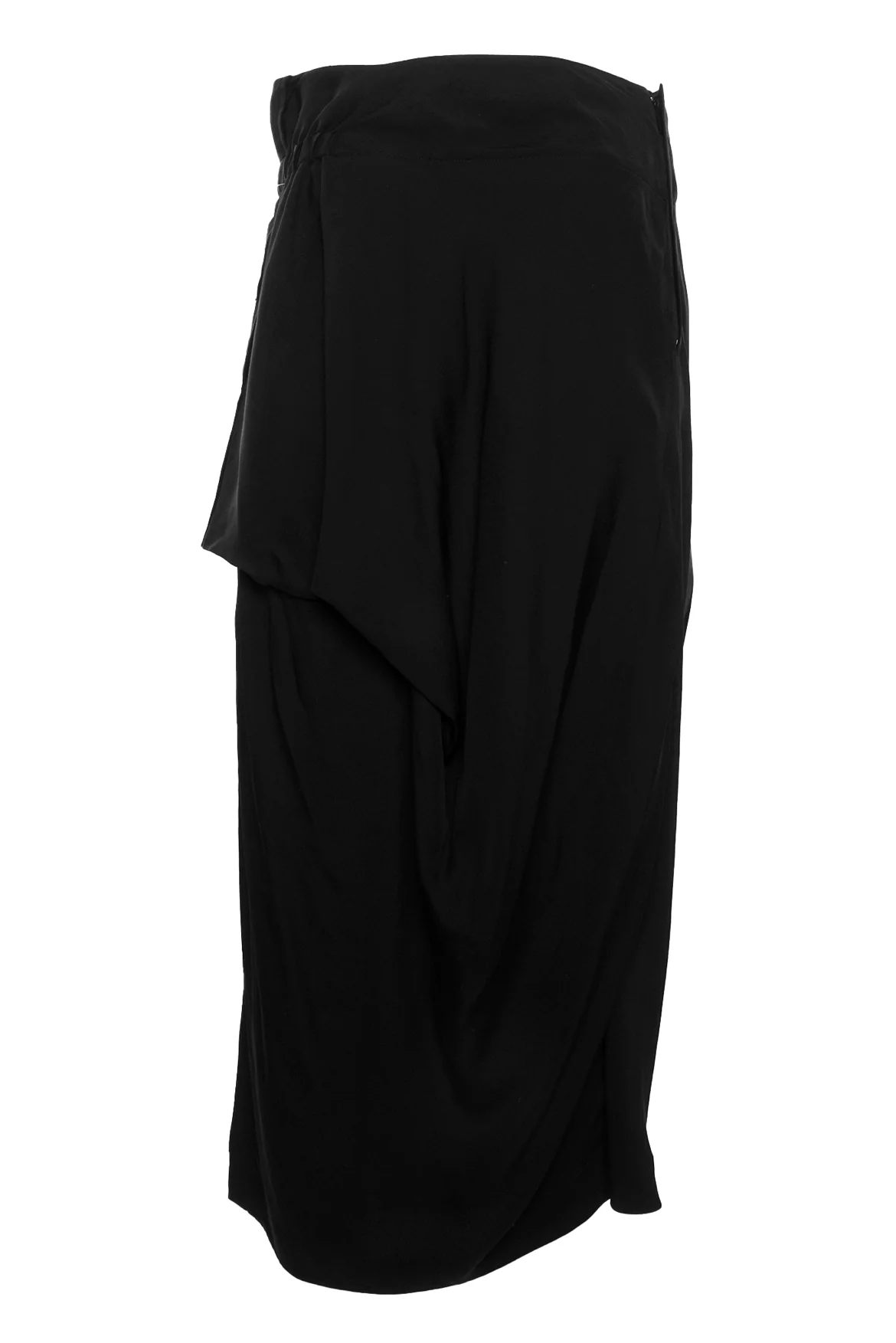 Issey Miyake Size 2 Black Midi Skirt - Image 2