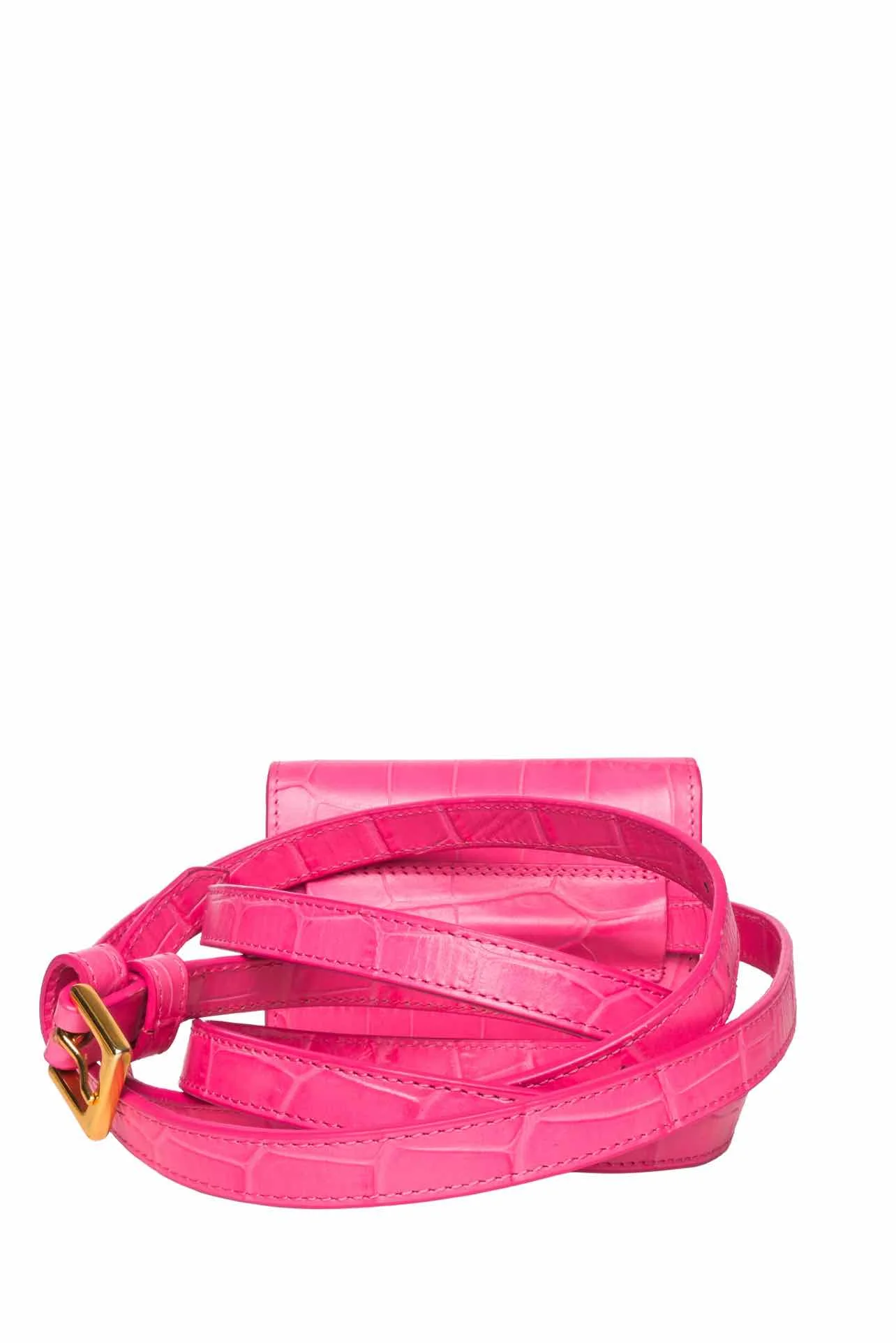Jacquemus Croc Embossed Leather La Ceinture Bello Belt Bag - Image 3