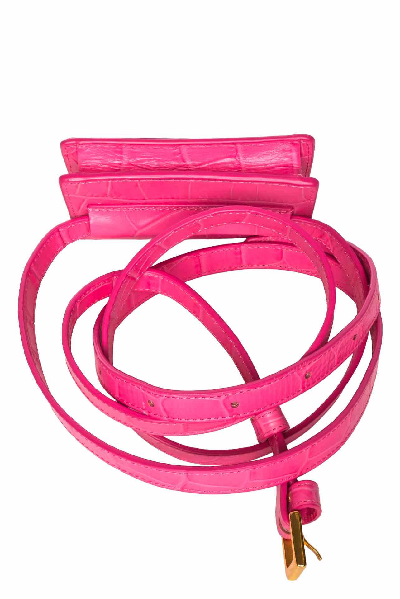 Jacquemus Croc Embossed Leather La Ceinture Bello Belt Bag - Image 4