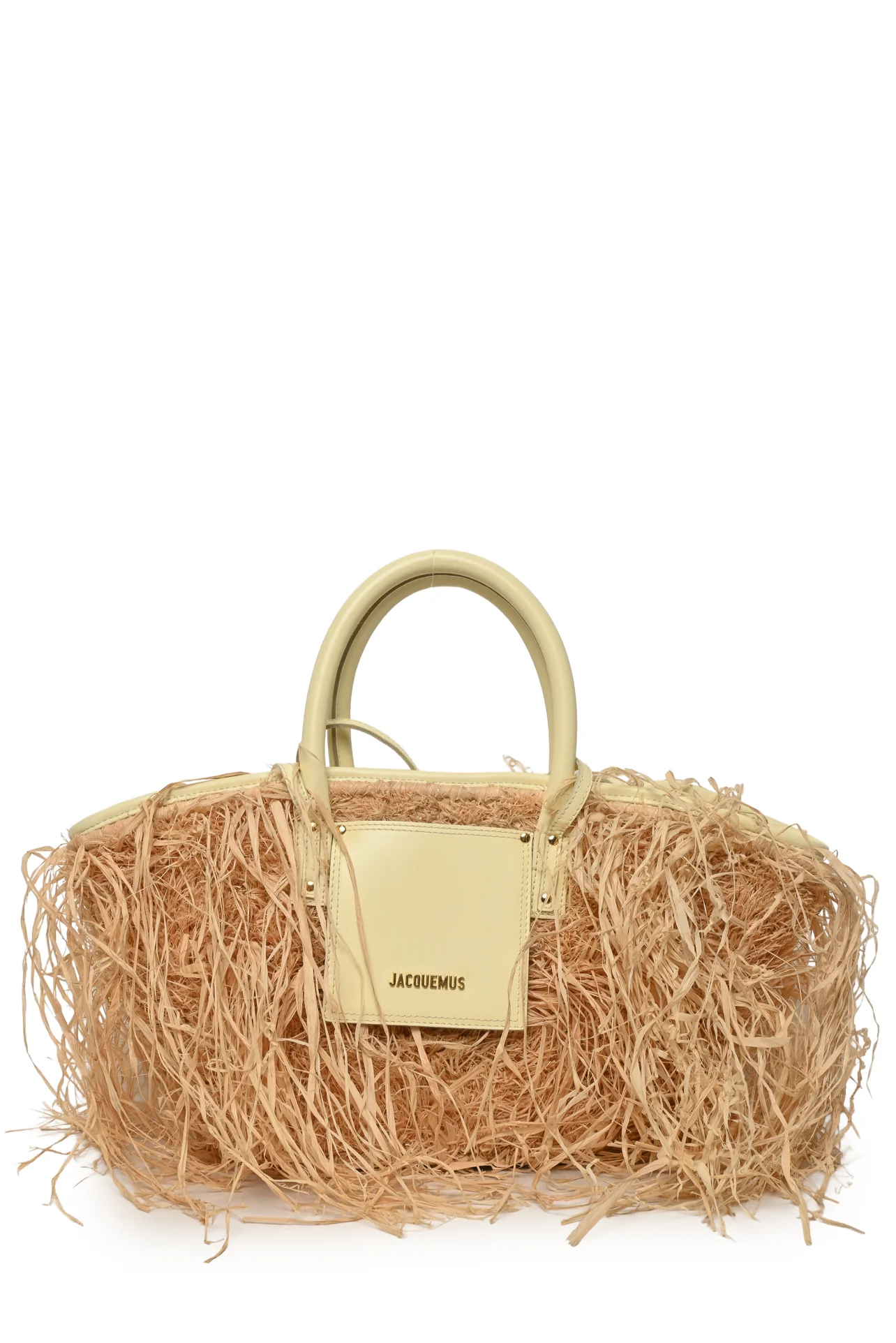 Jacquemus Le Panier Soli Raffia Tote