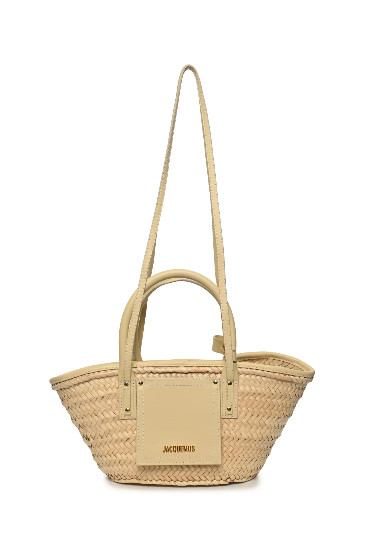 Jacquemus Le Petit Panier Soli Woven Raffia & Leather Tote - Image 5