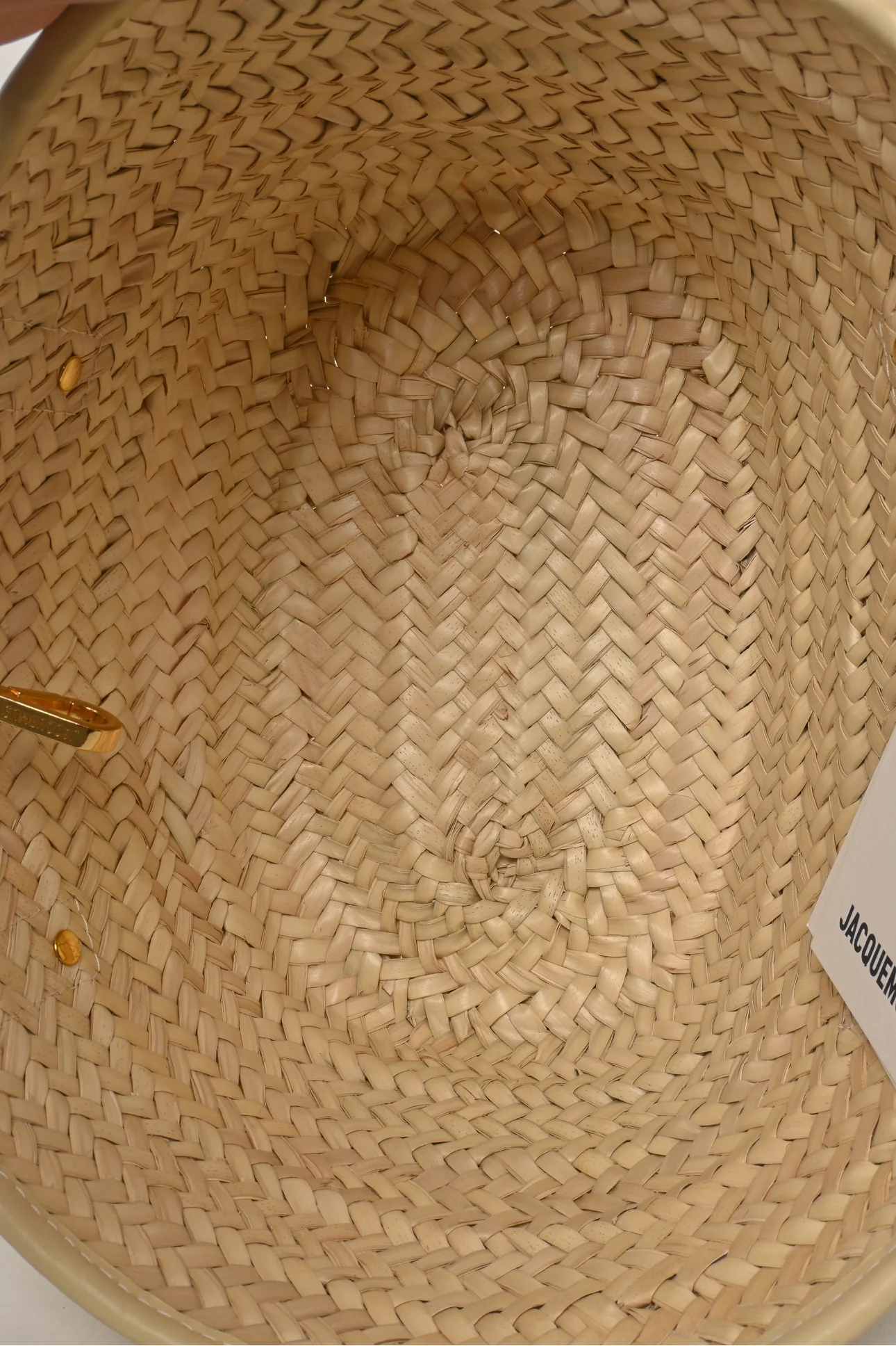 Jacquemus Le Petit Panier Soli Woven Raffia & Leather Tote - Image 6