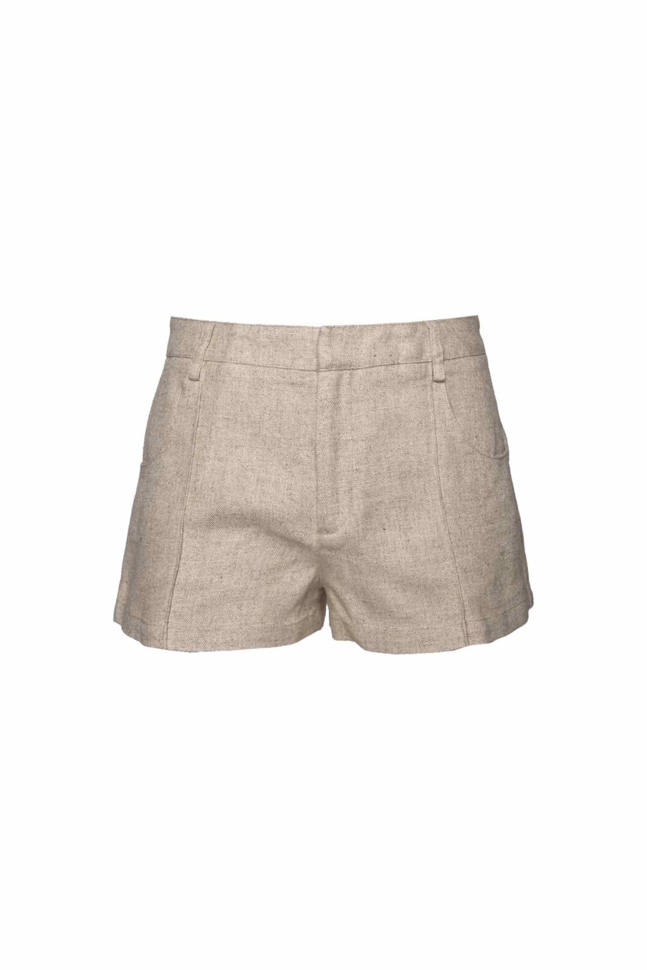 Jacquemus Size 36 Linen Blend Mini Shorts