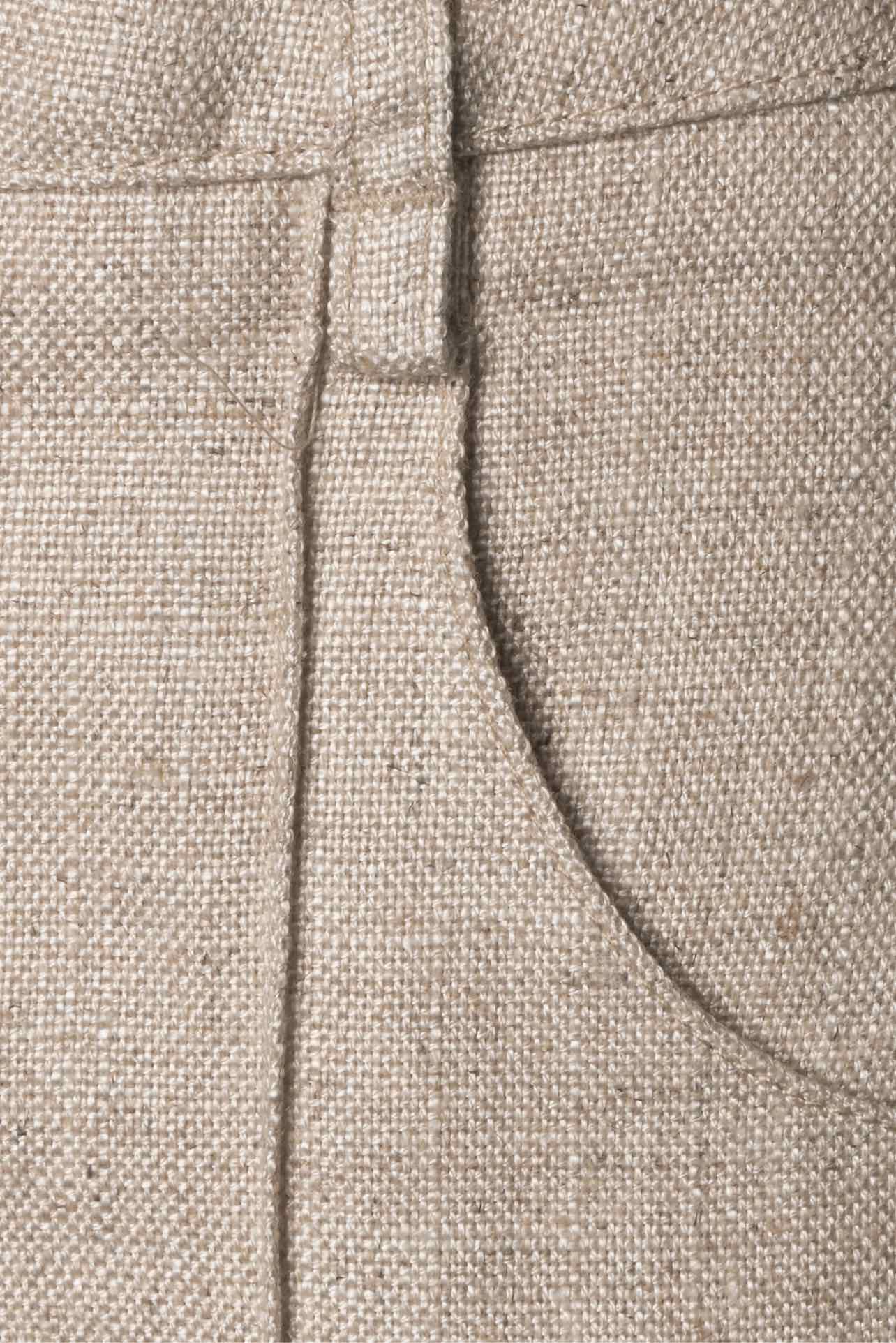 Jacquemus Size 36 Linen Blend Mini Shorts - Image 3
