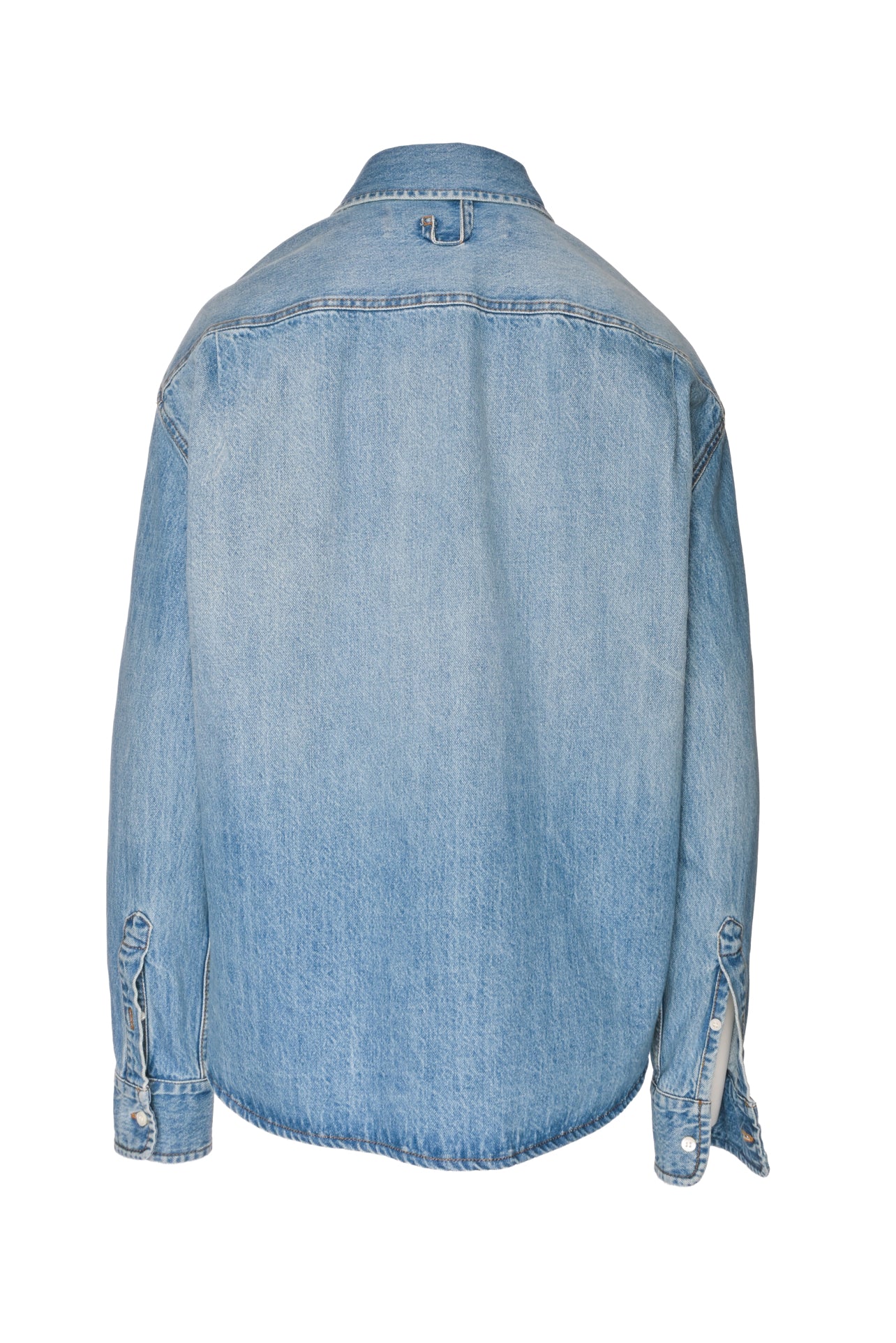 Jacquemus Size 46 Men's 'The Simon de-Nimes' Logo Denim Shirt Long Sleeve - Image 2