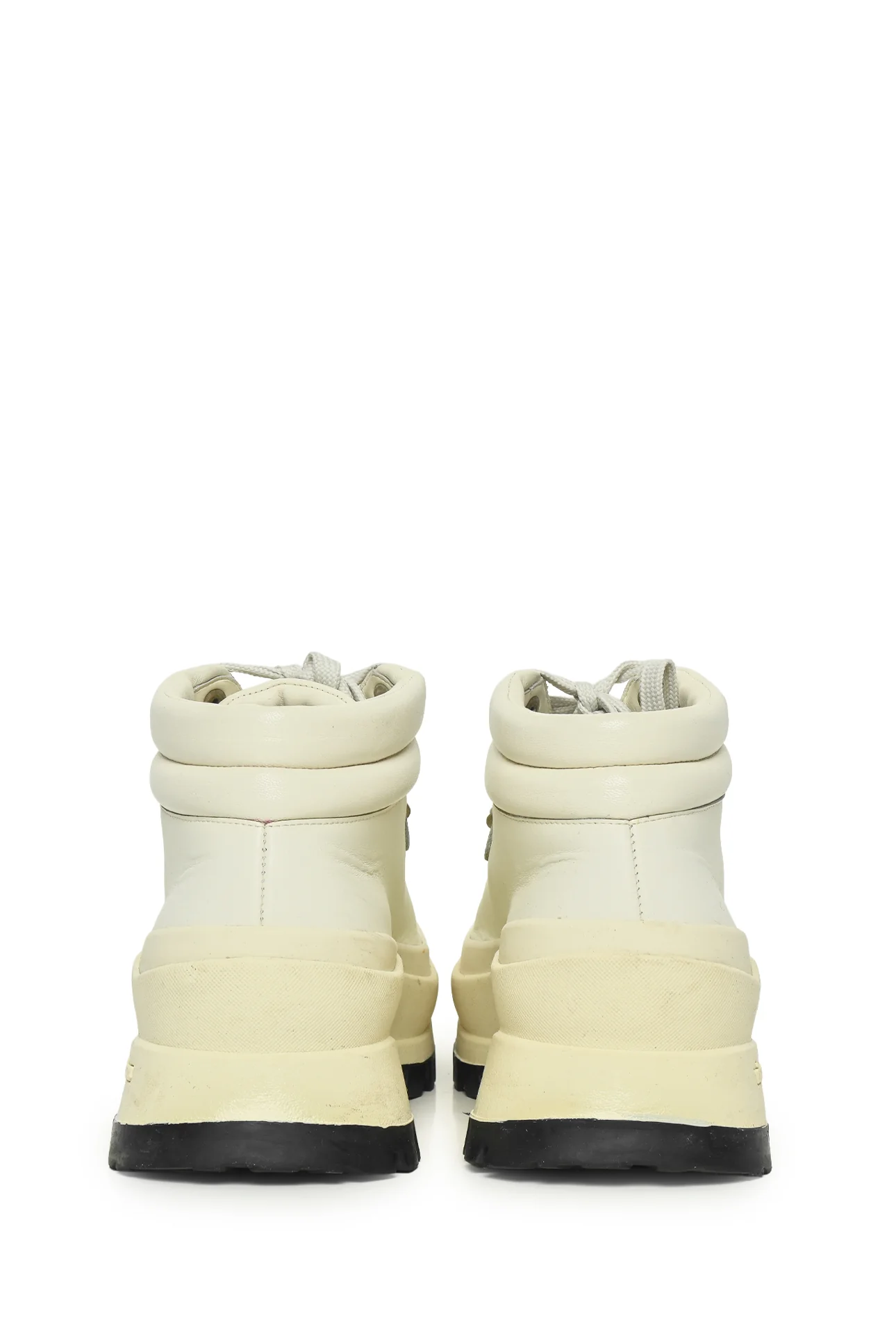 Jil Sander Size 38 x Ssense Exclusive Leather Hiking Boots - Image 4