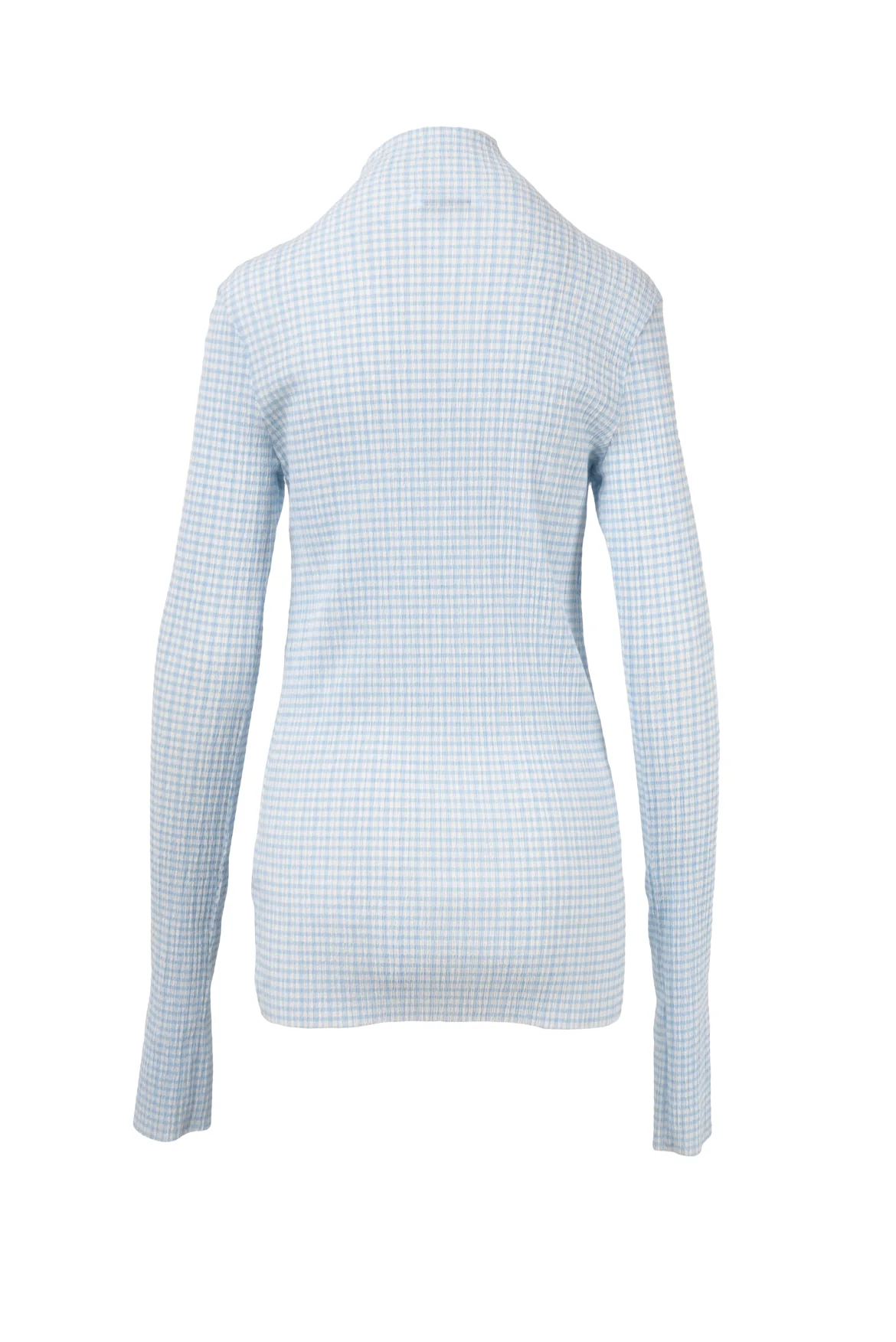 Jil Sander Size 4 Lgslv Gingham Turtleneck Tops - Image 2