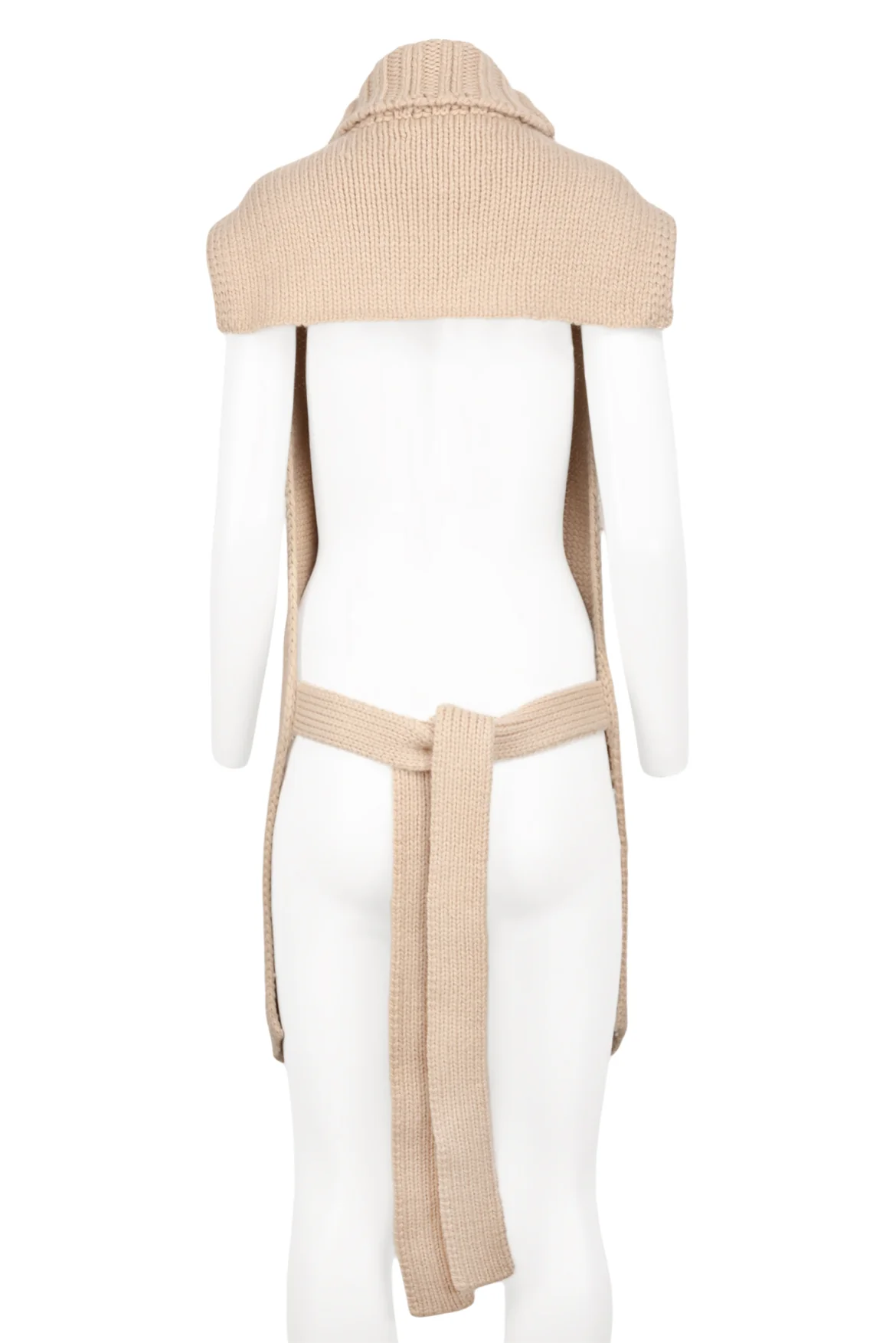 Jil Sander Size OS Turtleneck Open Back Vest - Image 2