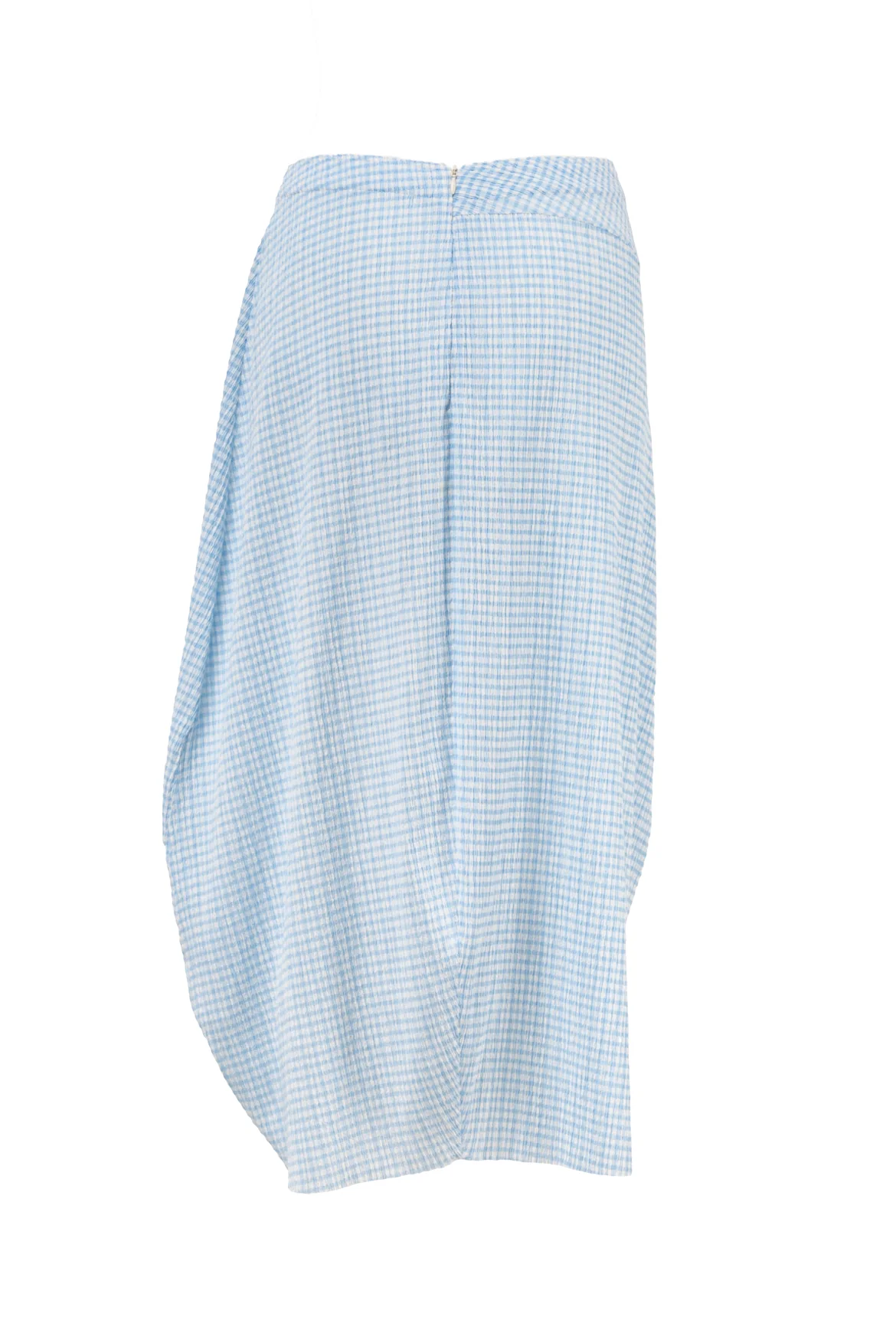 Jil Sander Size S Sleeveless Gingham Mock Neck Top & Skirt Set - Image 4