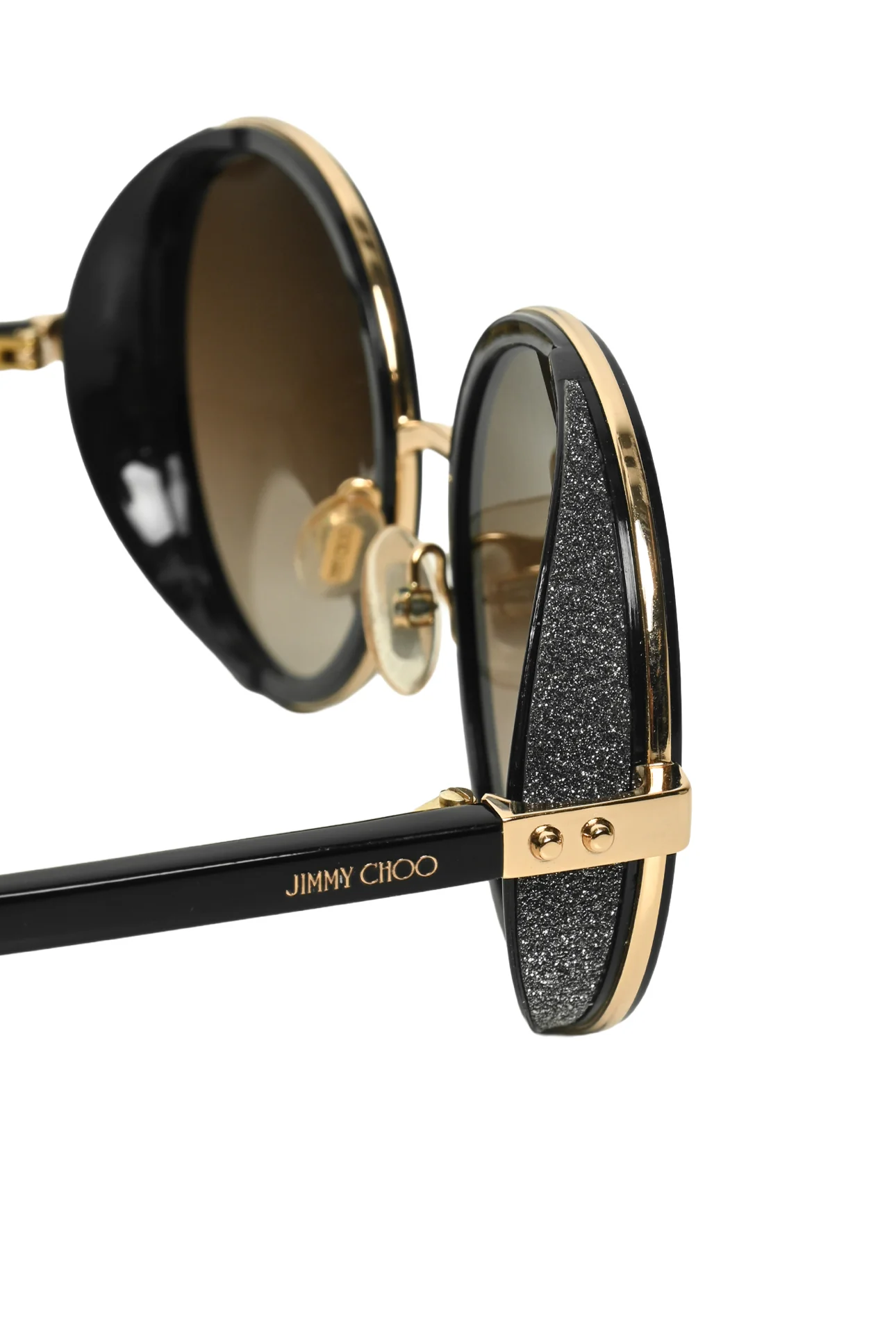 Jimmy Choo Andie/S Glitter Accent Round Eyewear - Image 5