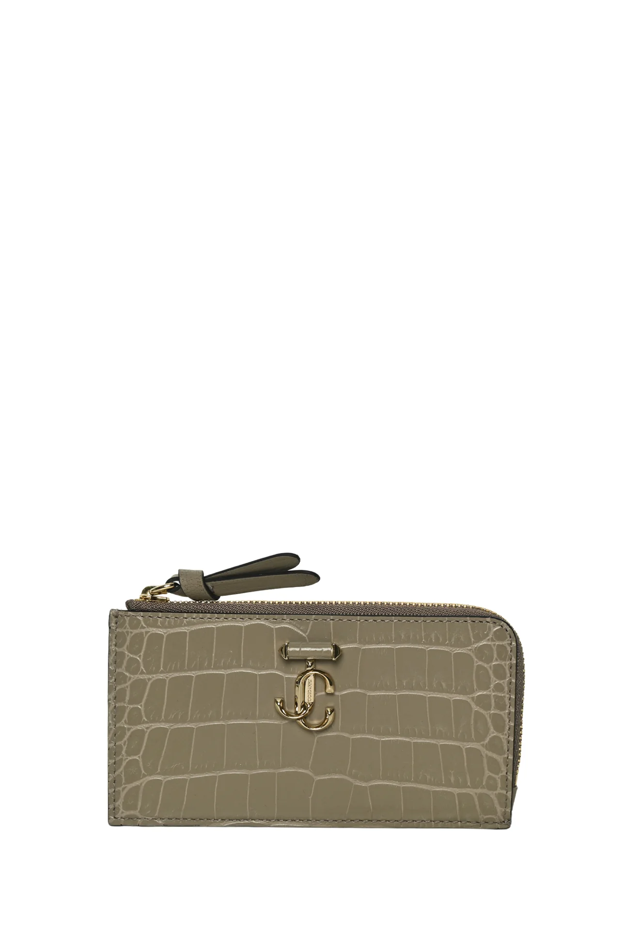 Jimmy Choo Croc Embossed Card Holder & Coin Purse