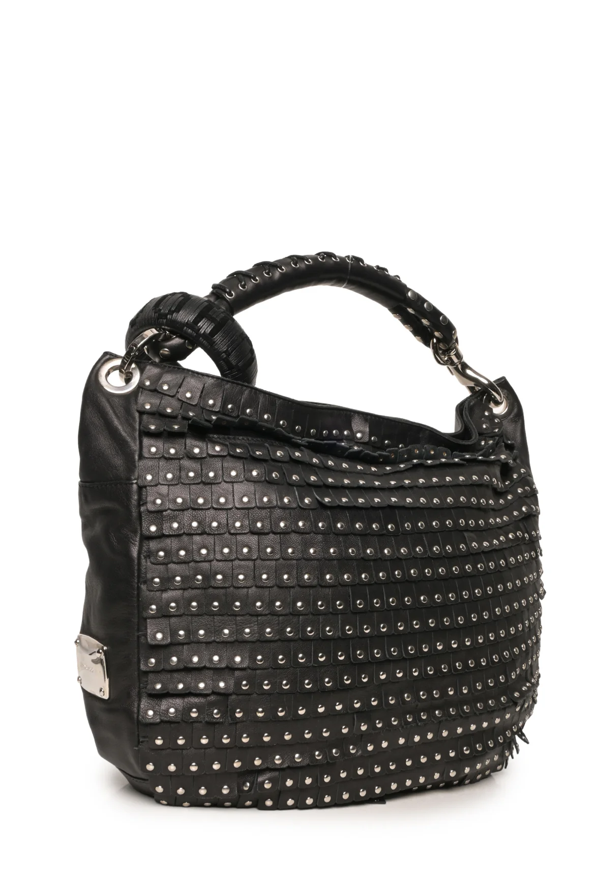 Jimmy Choo Fringe Sky Studded Hobo Bag - Image 2